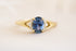 The Serendipity Ring - 1 CT Oval Blue Sapphire - Lavender Creek Gems