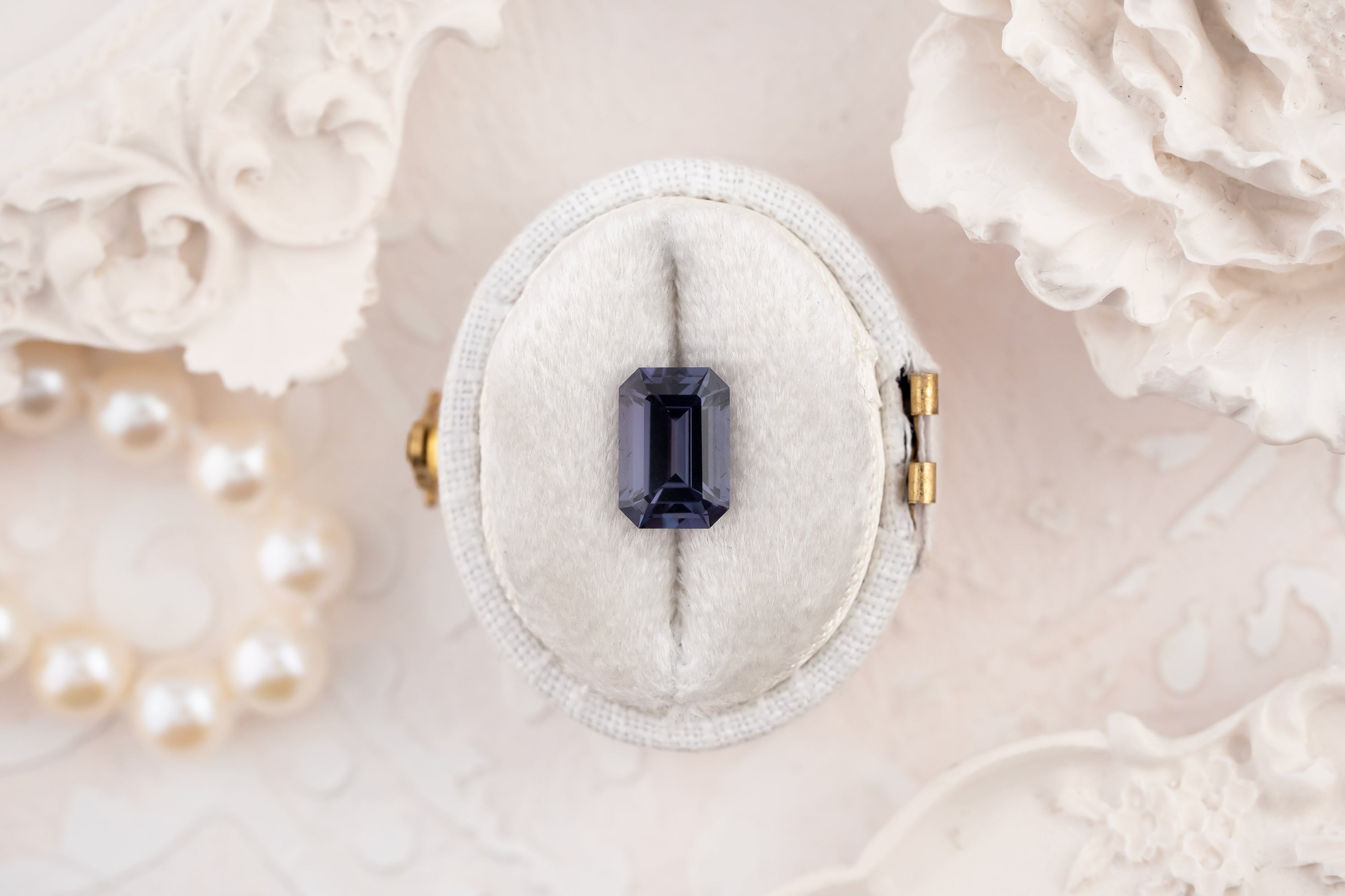 2.14 CT Emerald Cut Purple Spinel - Lavender Creek Gems