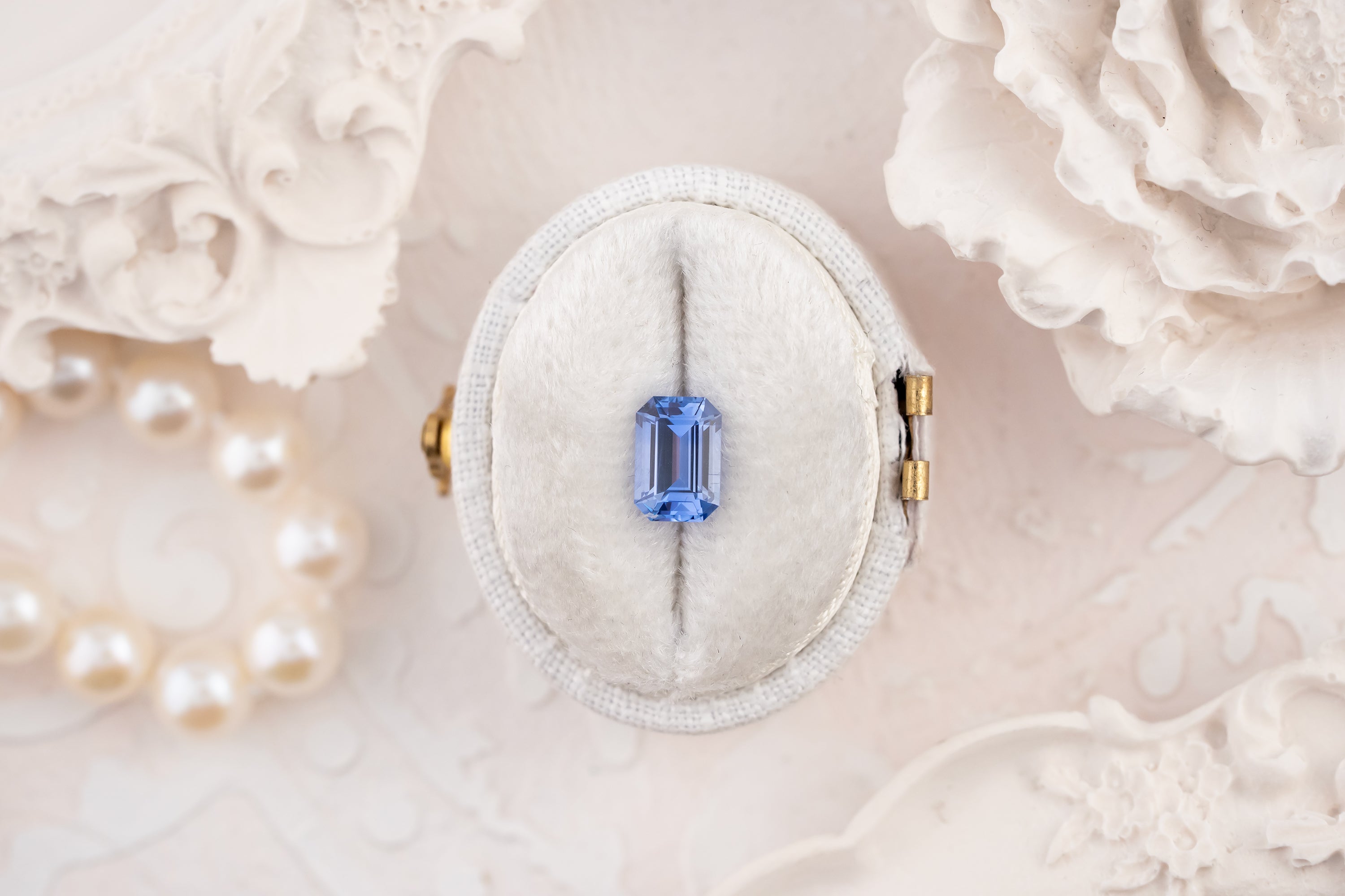 1.27 CT Emerald Cut Blue Sapphire - Lavender Creek Gems