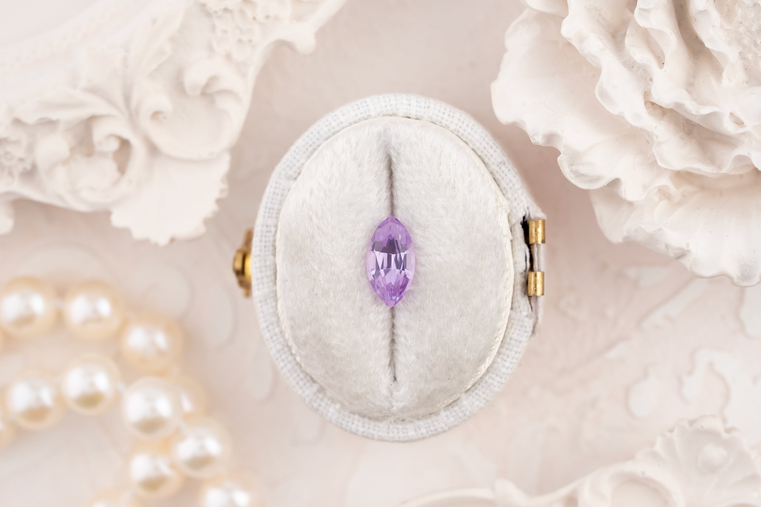 1.03 CT Marquise Cut Purple Sapphire - Lavender Creek Gems