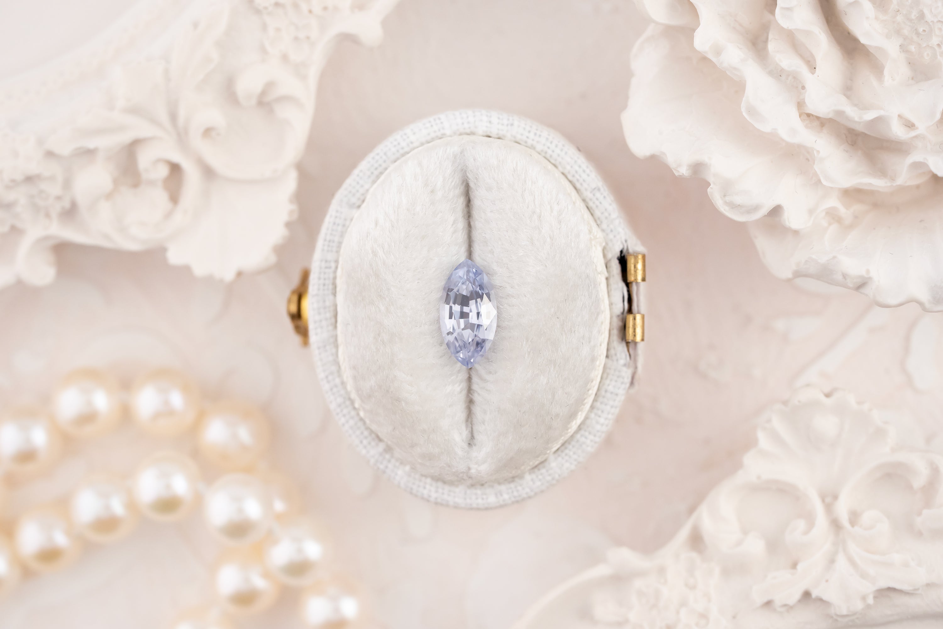 1.08 CT Marquise Cut Light Purple Sapphire - Lavender Creek Gems