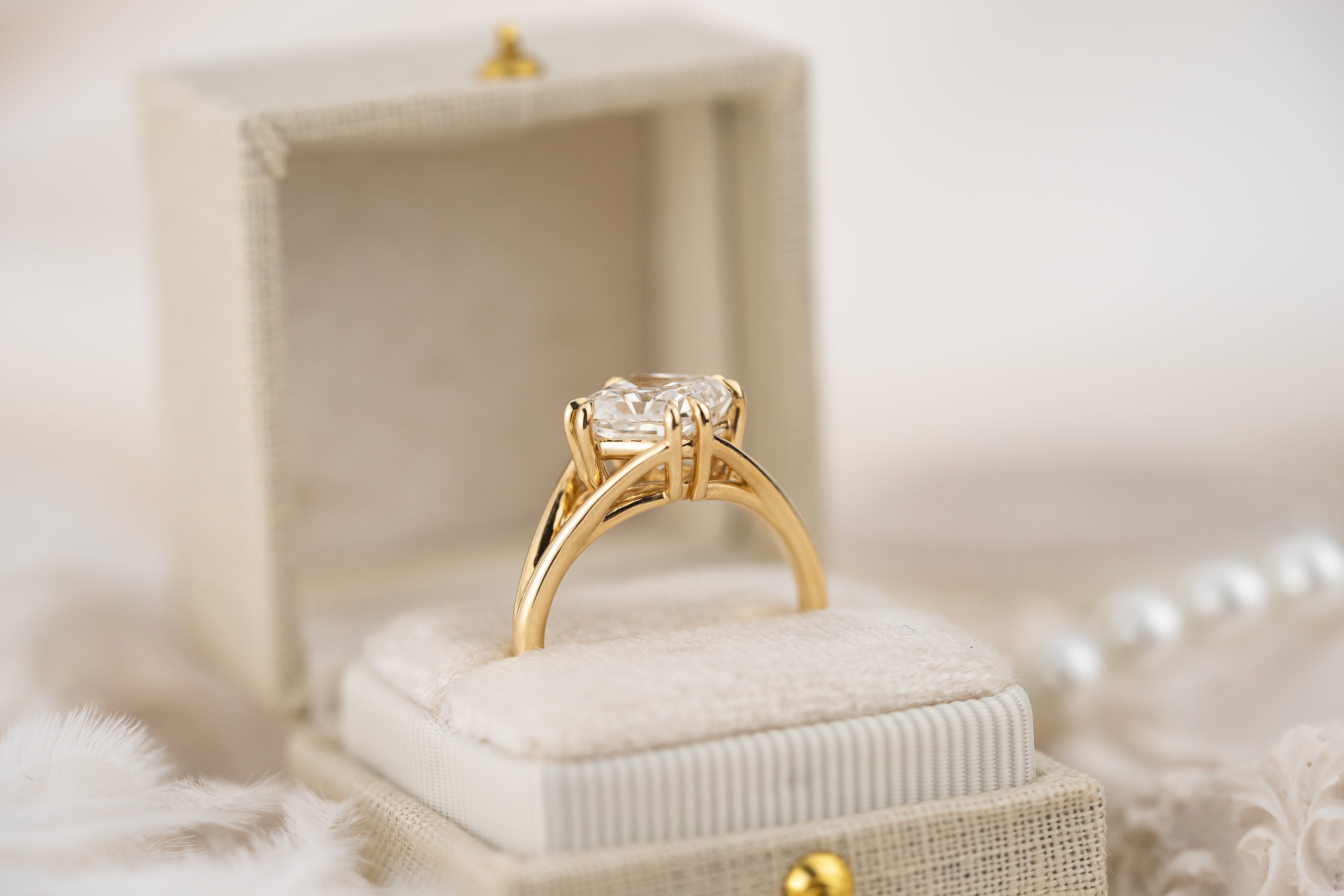 The Willow Ring | 2.9 CT Square Radiant Diamond