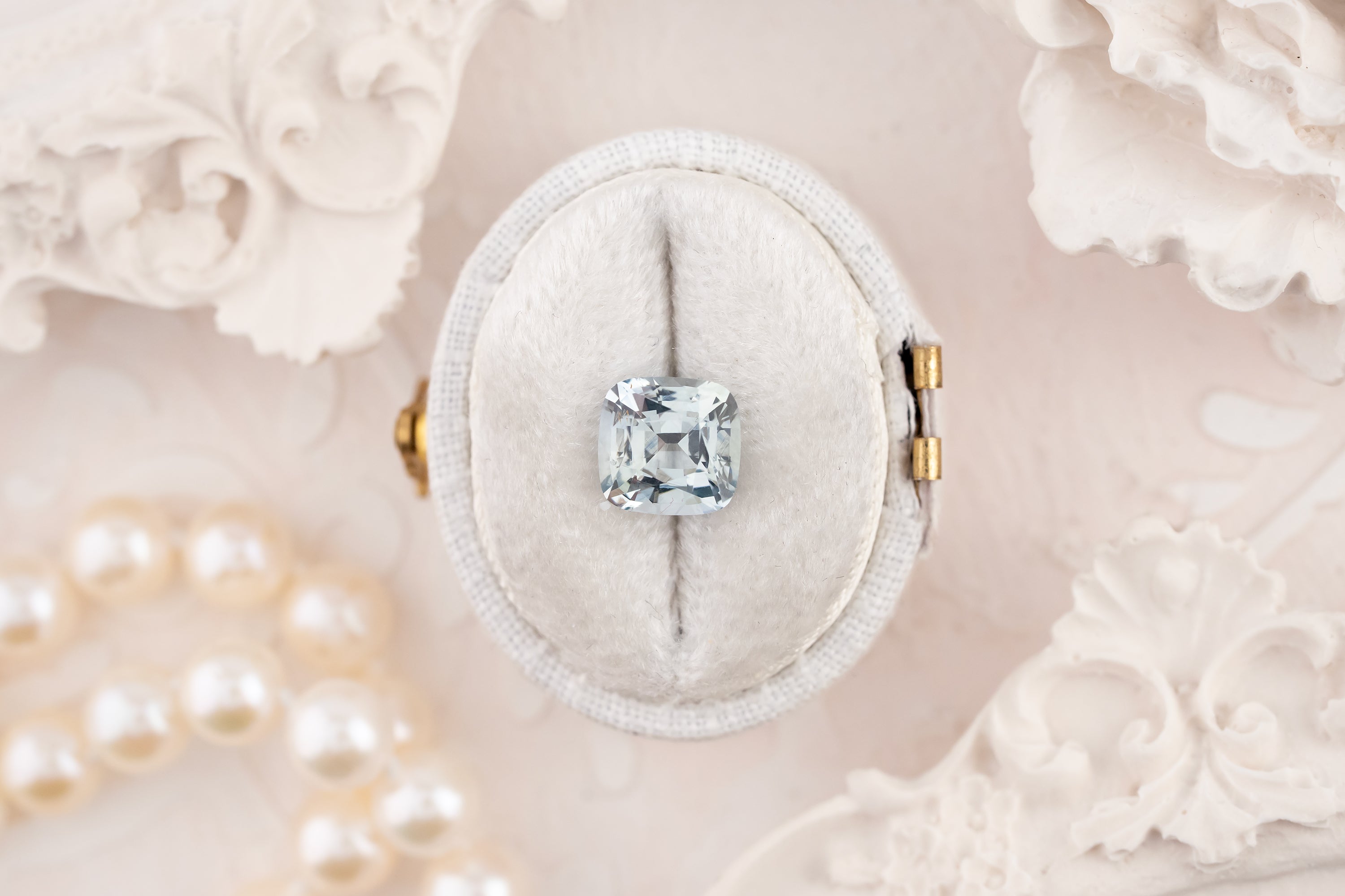 2.43 CT Cushion Mint Sapphire - Lavender Creek Gems