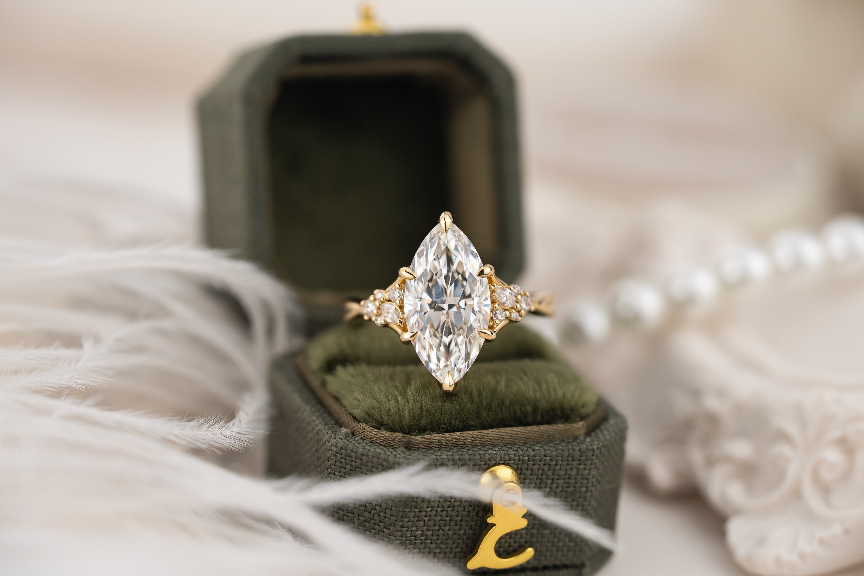 The Lyria Ring | 3.5 CT Marquise Diamond