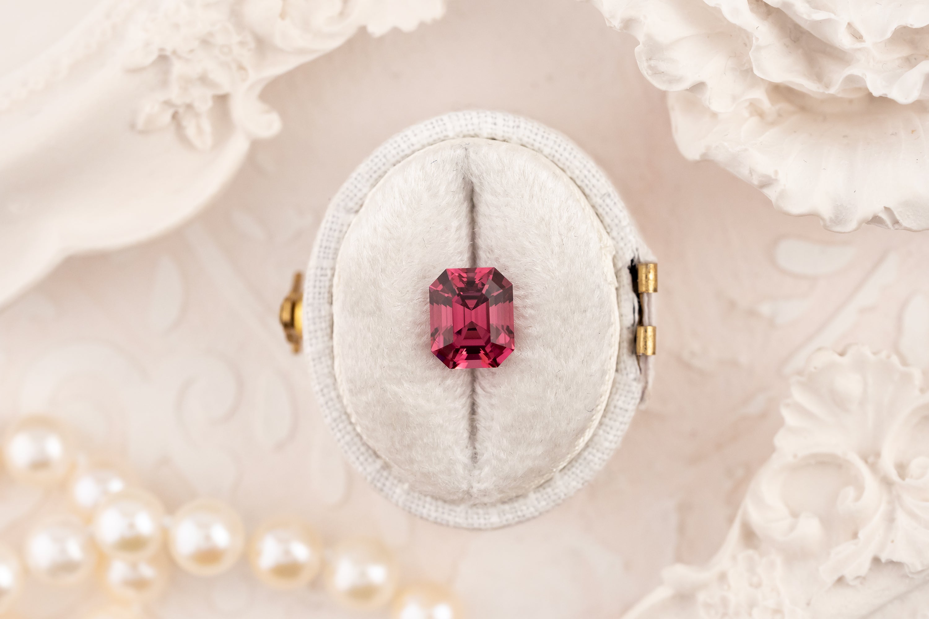 2.2 CT Emerald Cut Red/Pink Spinel - Lavender Creek Gems