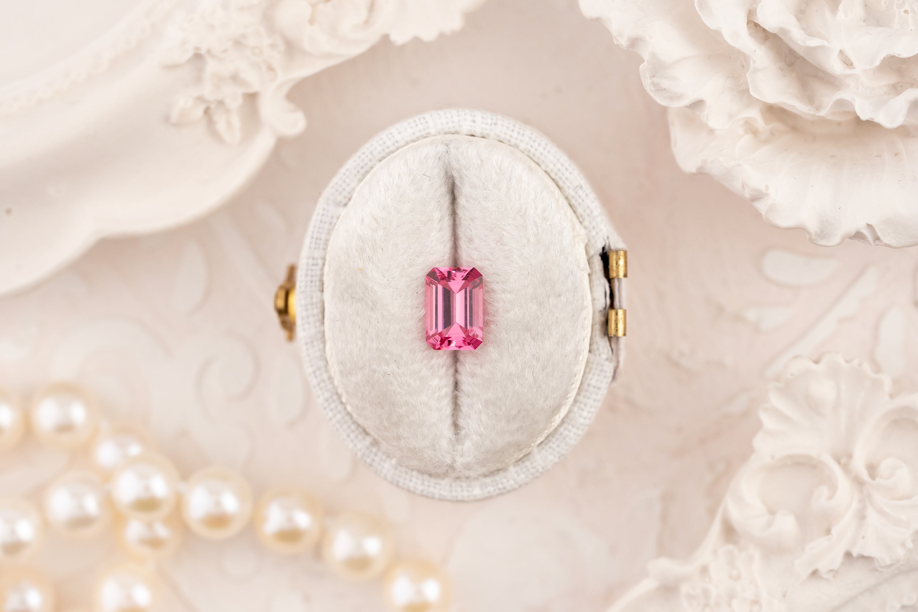 1.02 CT Emerald Cut Hot Pink Spinel - Lavender Creek Gems