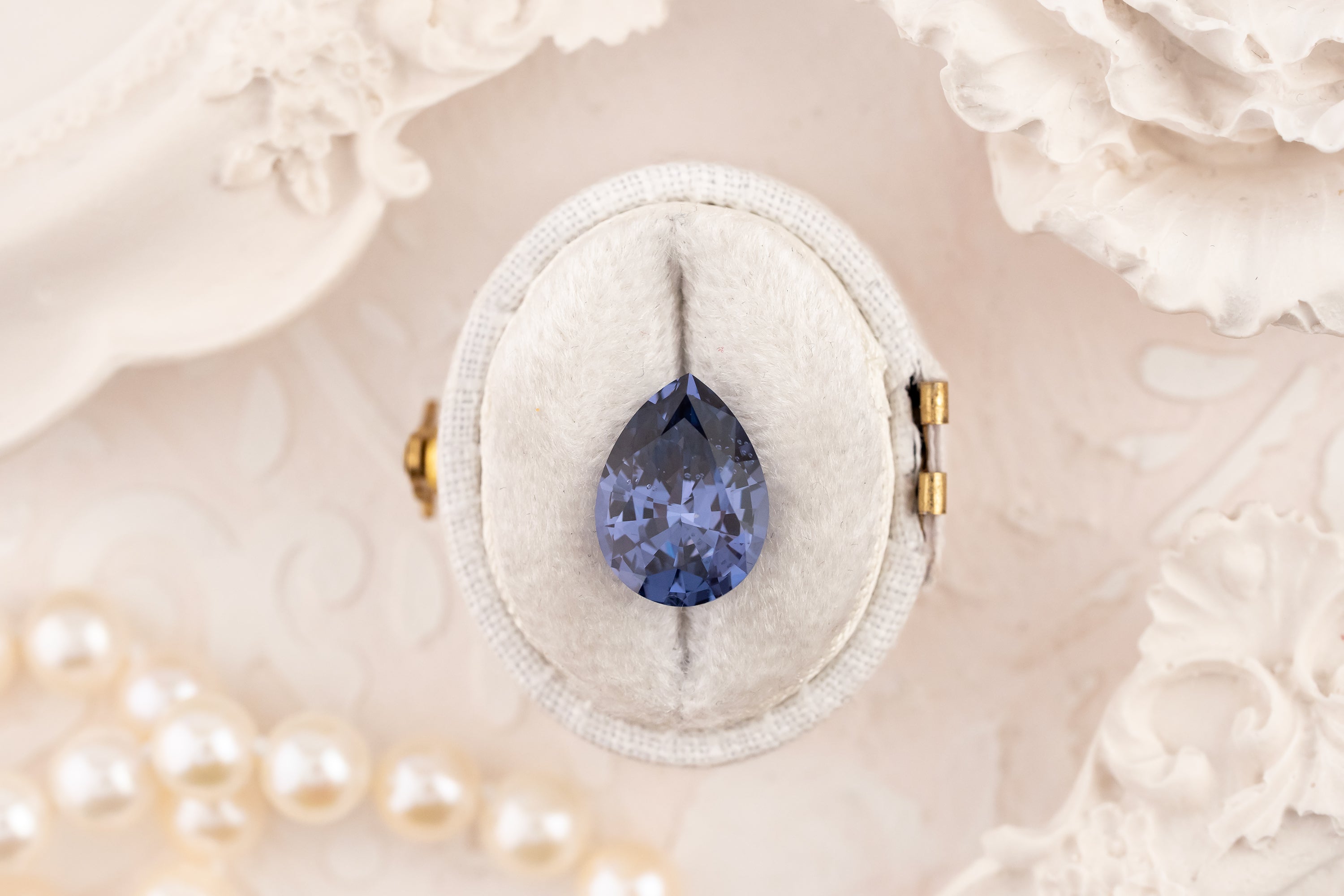 4.6 CT Pear Cut Blue Spinel - Lavender Creek Gems