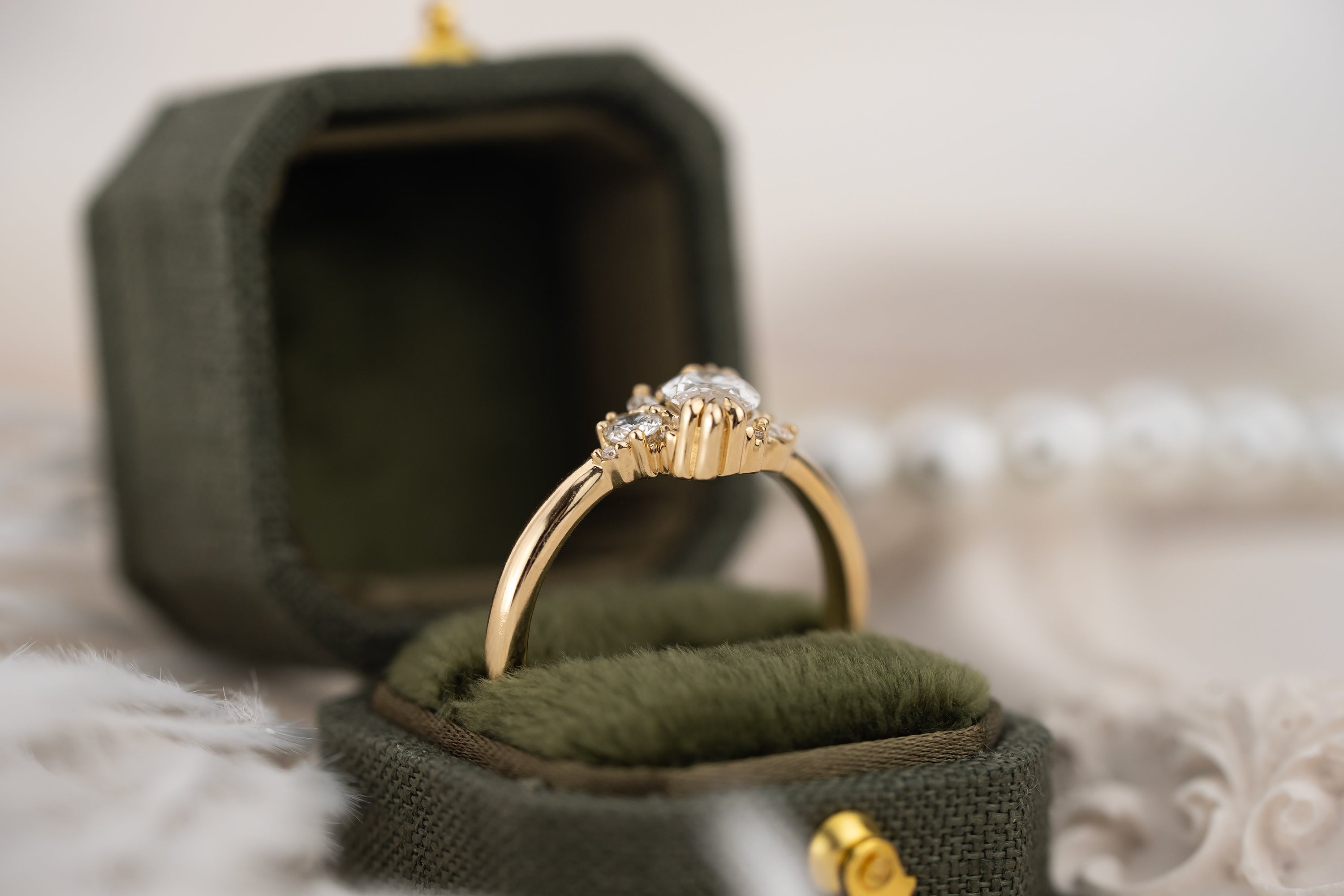 The Cosma Ring | 0.7 CT Marquise Diamond