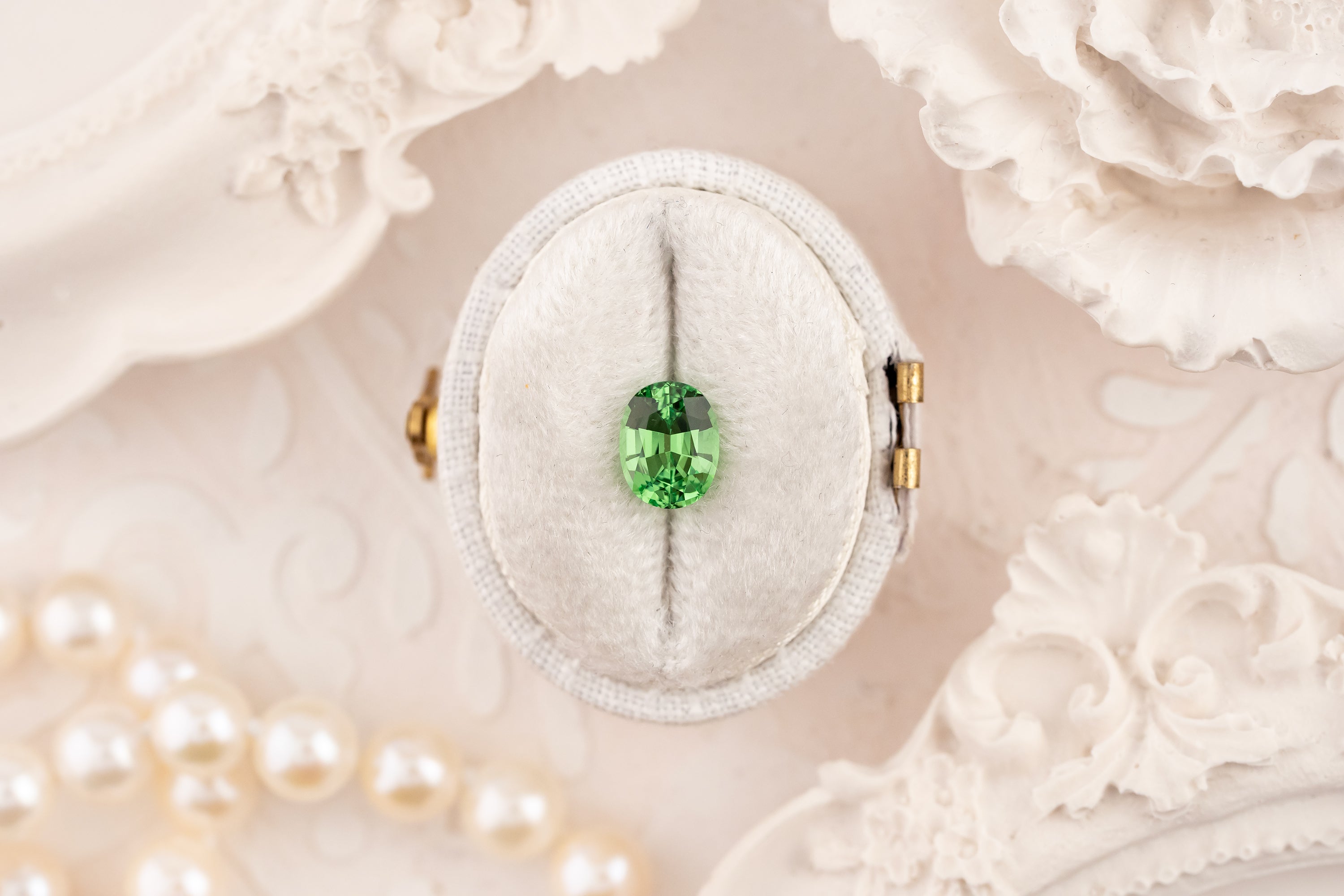 1.26 CT Oval Cut Tsavorite Garnet - Lavender Creek Gems