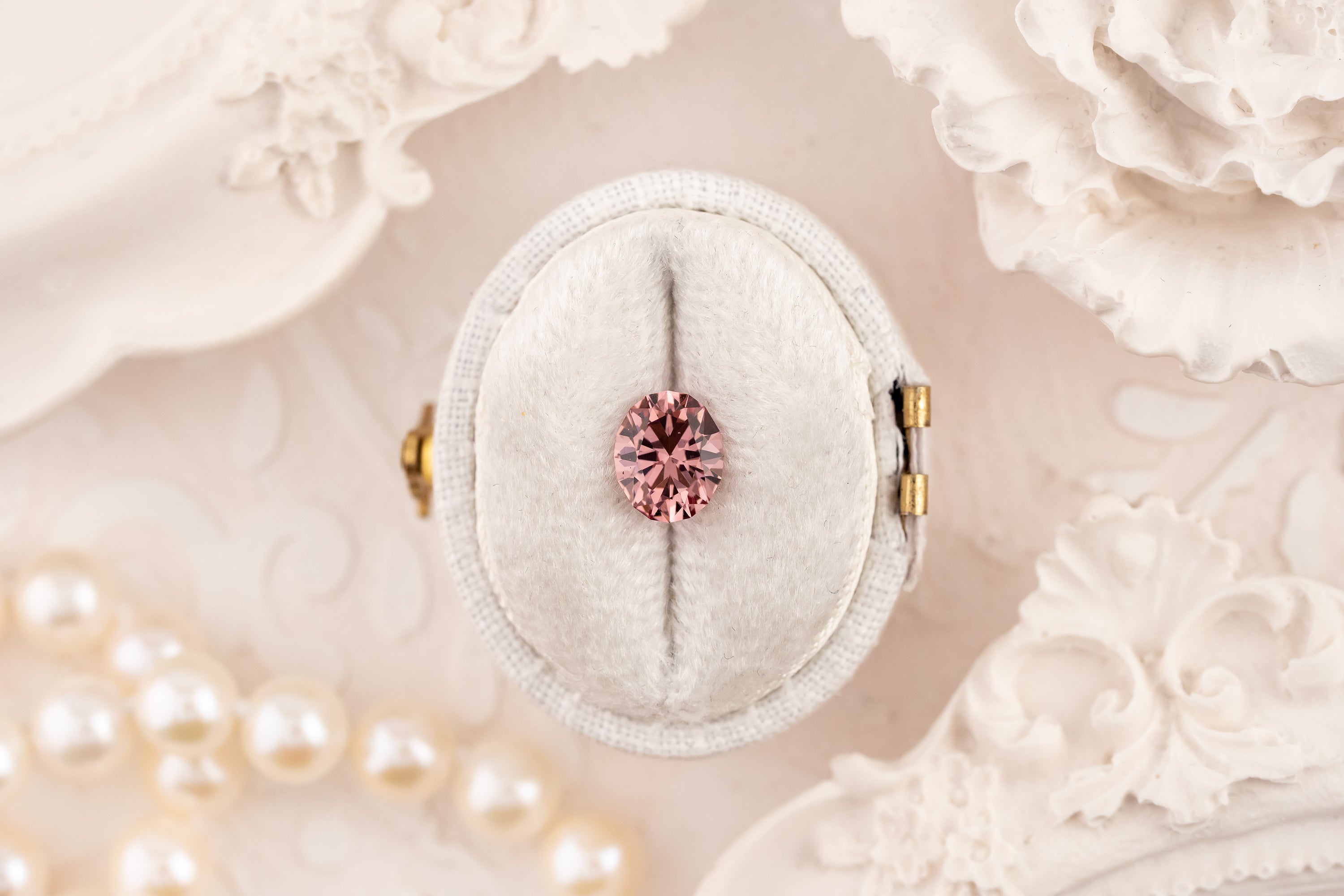 1.3 CT Oval Cut Pink Malaya Garnet - Lavender Creek Gems