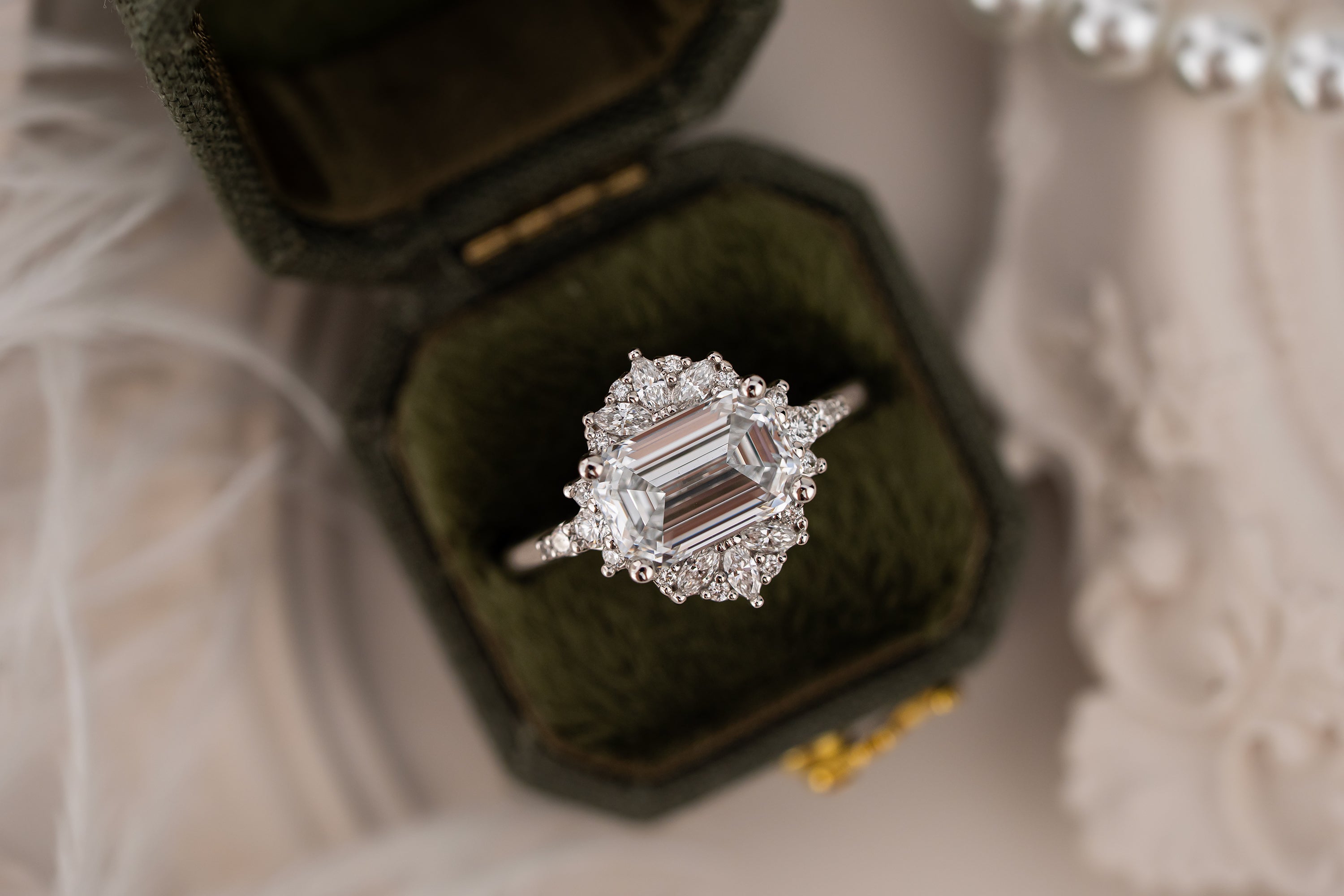 The Comtesse Ring | 2.68 CT Emerald Cut Diamond