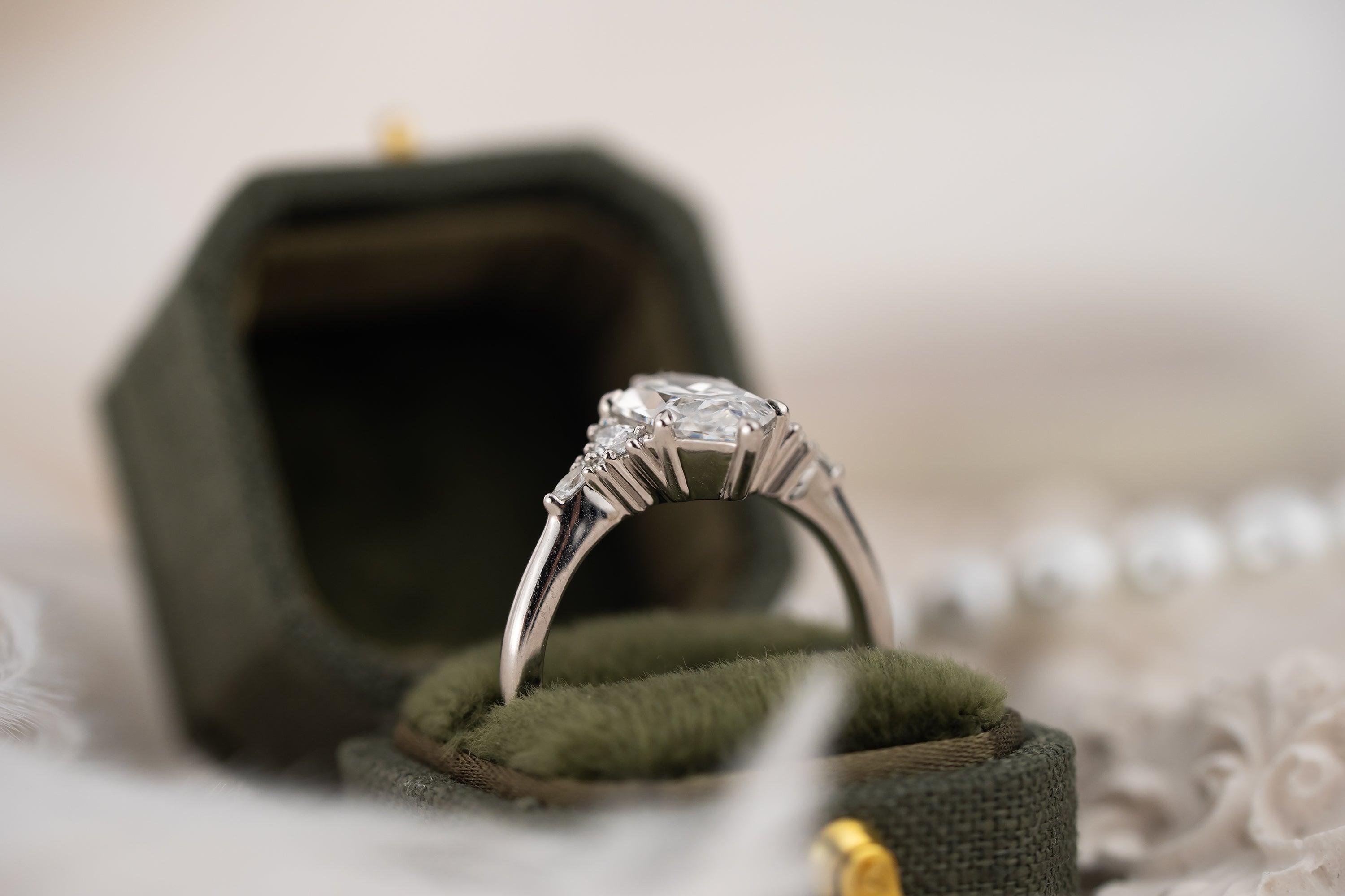The Low Maeve Ring | 1.87 CT Dutch Marquise Diamond