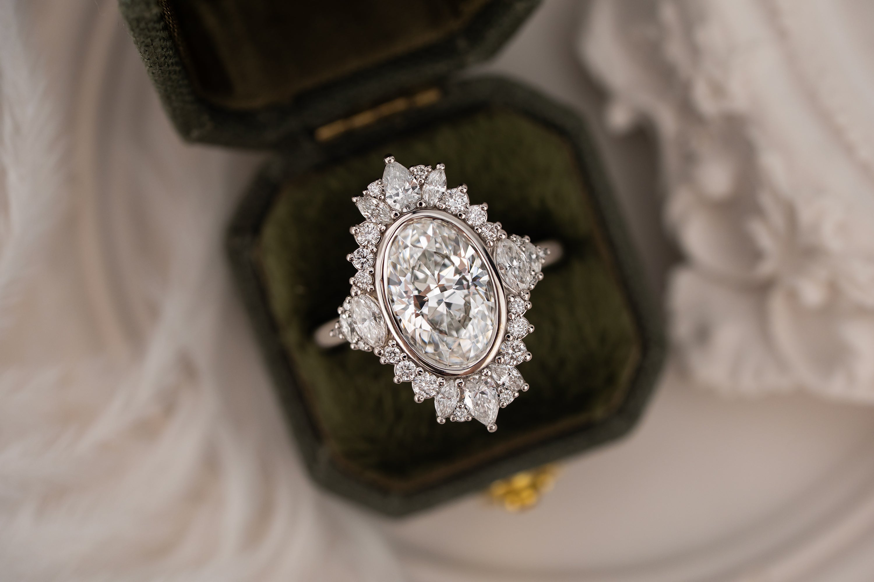 The Ethereal Ring | 2.4 CT Oval Diamond - Lavender Creek Gems