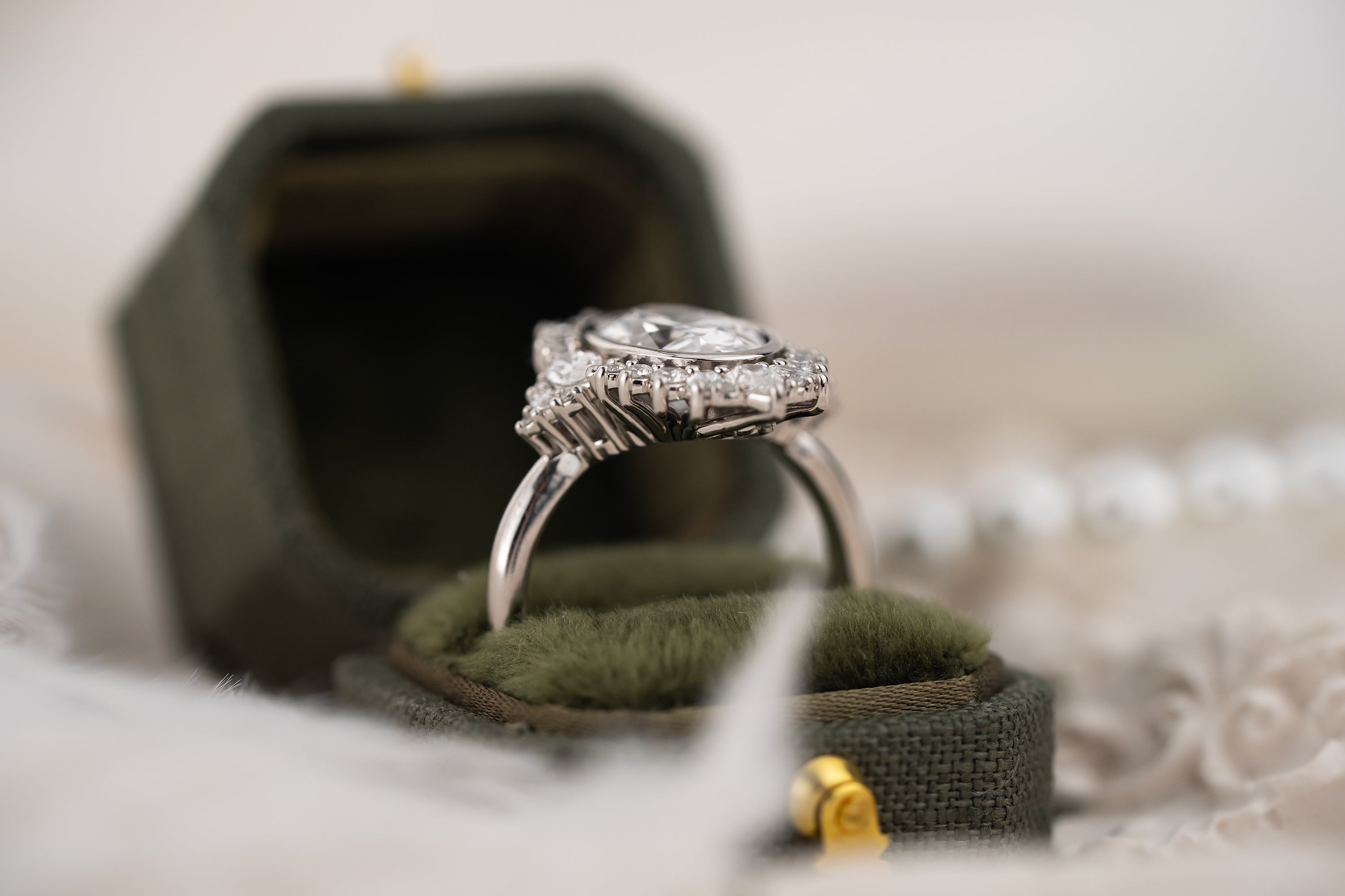 The Ethereal Ring | 2.4 CT Oval Diamond - Lavender Creek Gems