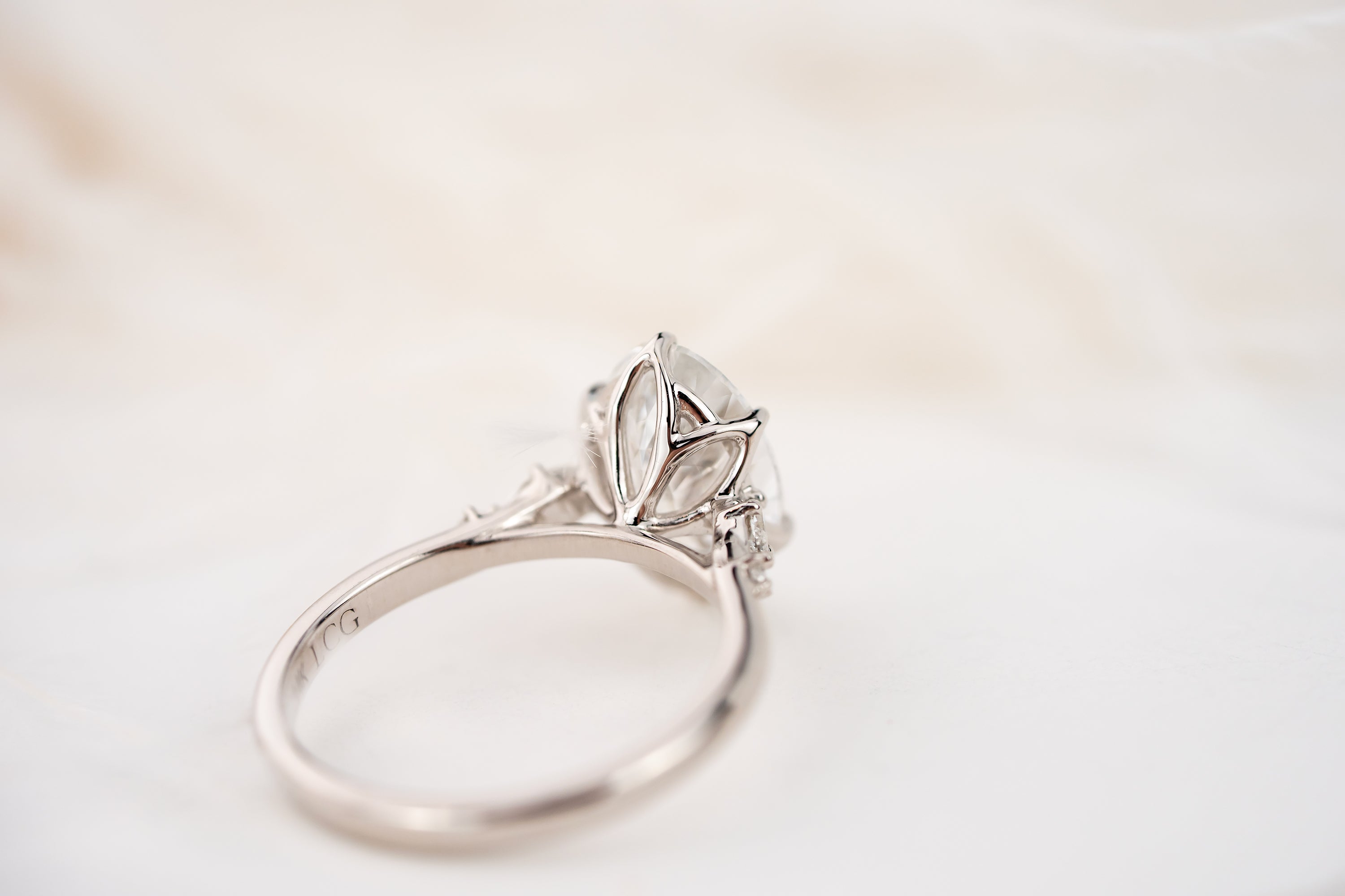 The Skye Ring | 3.22 CT Oval Rose Cut Diamond - Lavender Creek Gems