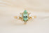 The Aurora Ring - 1.52 CT Pear Cut Lagoon Blue Tourmaline - Lavender Creek Gems