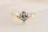 The Aurora Ring - 0.66 CT Pear Light Blue Sapphire - Lavender Creek Gems