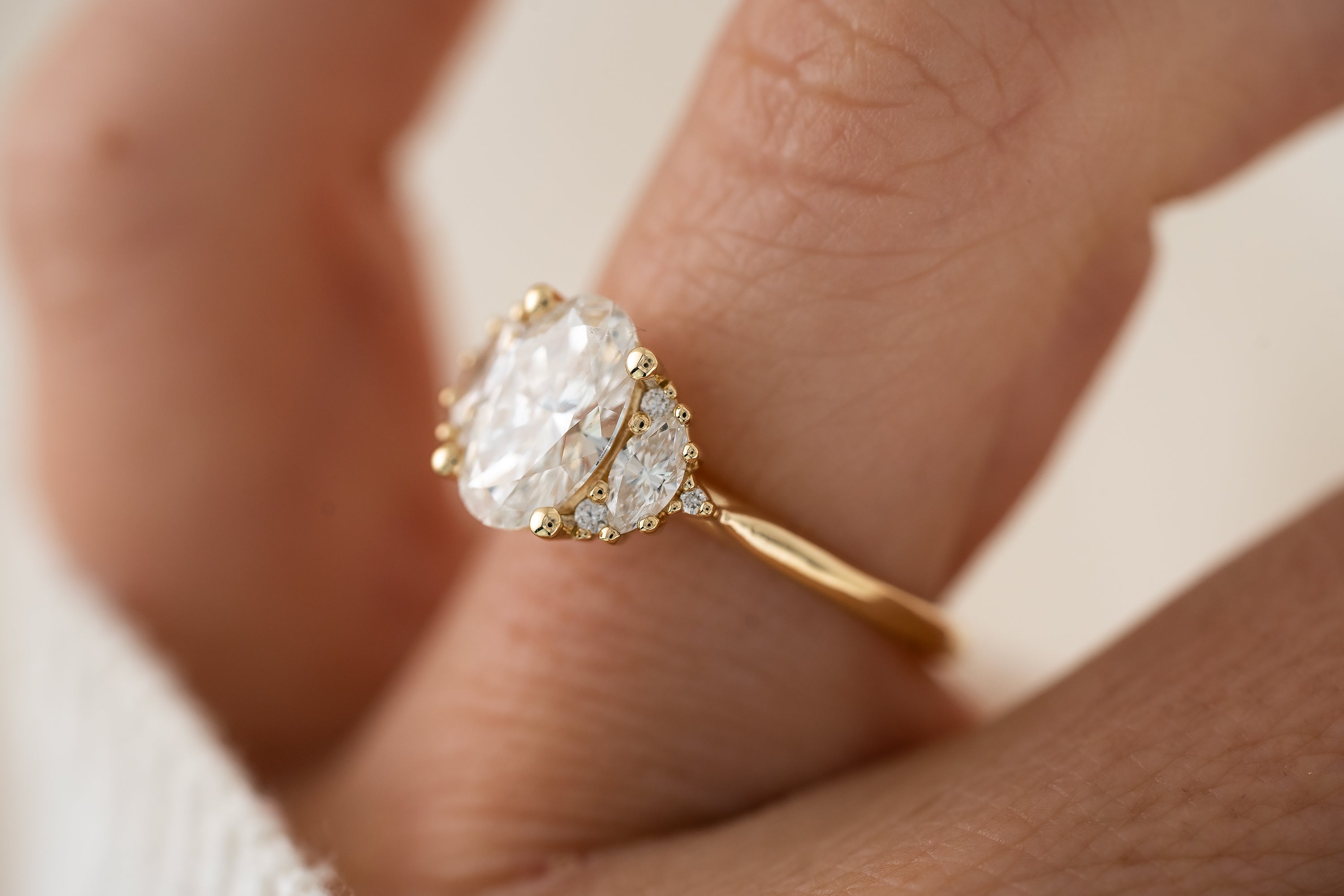 The Maren Ring | Oval Diamond - Lavender Creek Gems