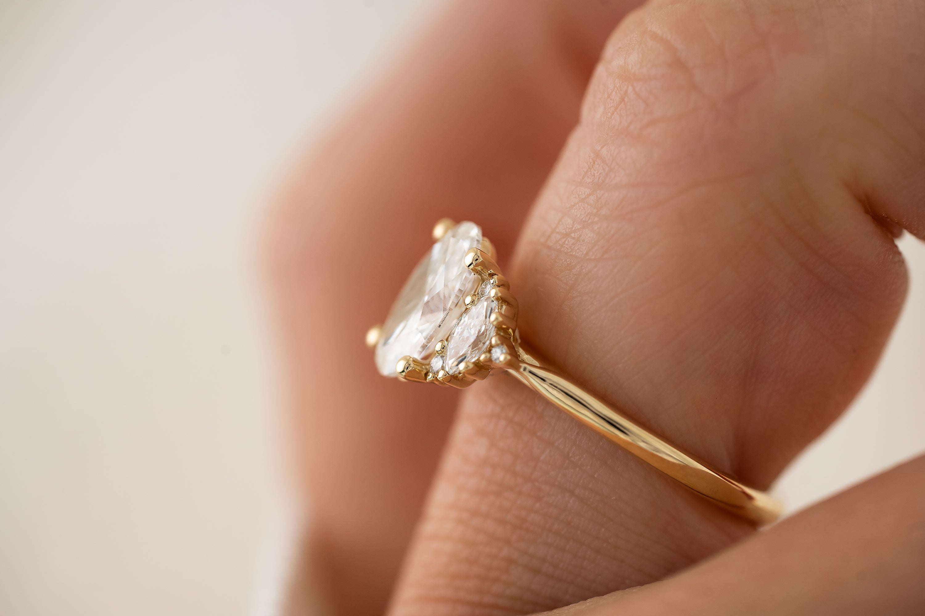 The Maren Ring | Oval Diamond - Lavender Creek Gems