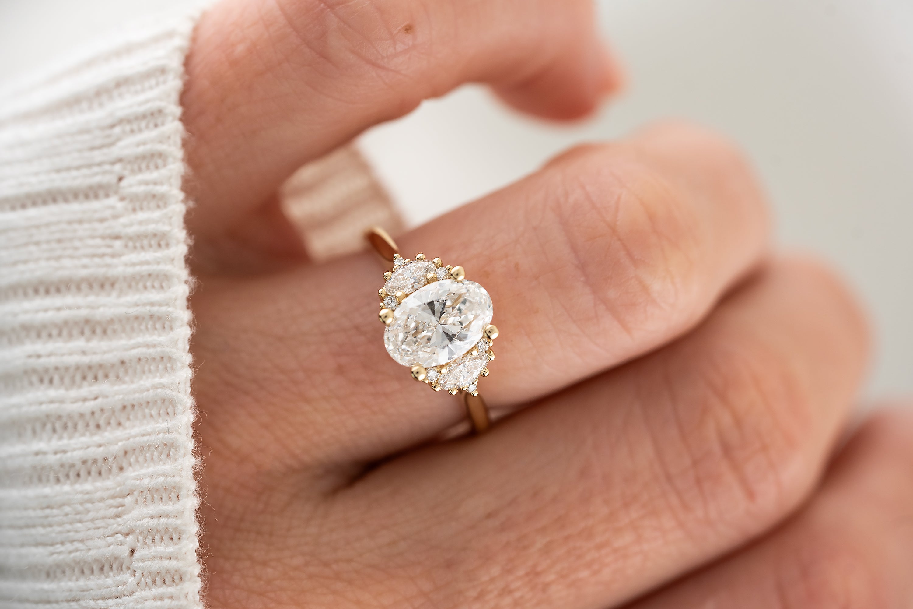 The Maren Ring | Oval Diamond - Lavender Creek Gems