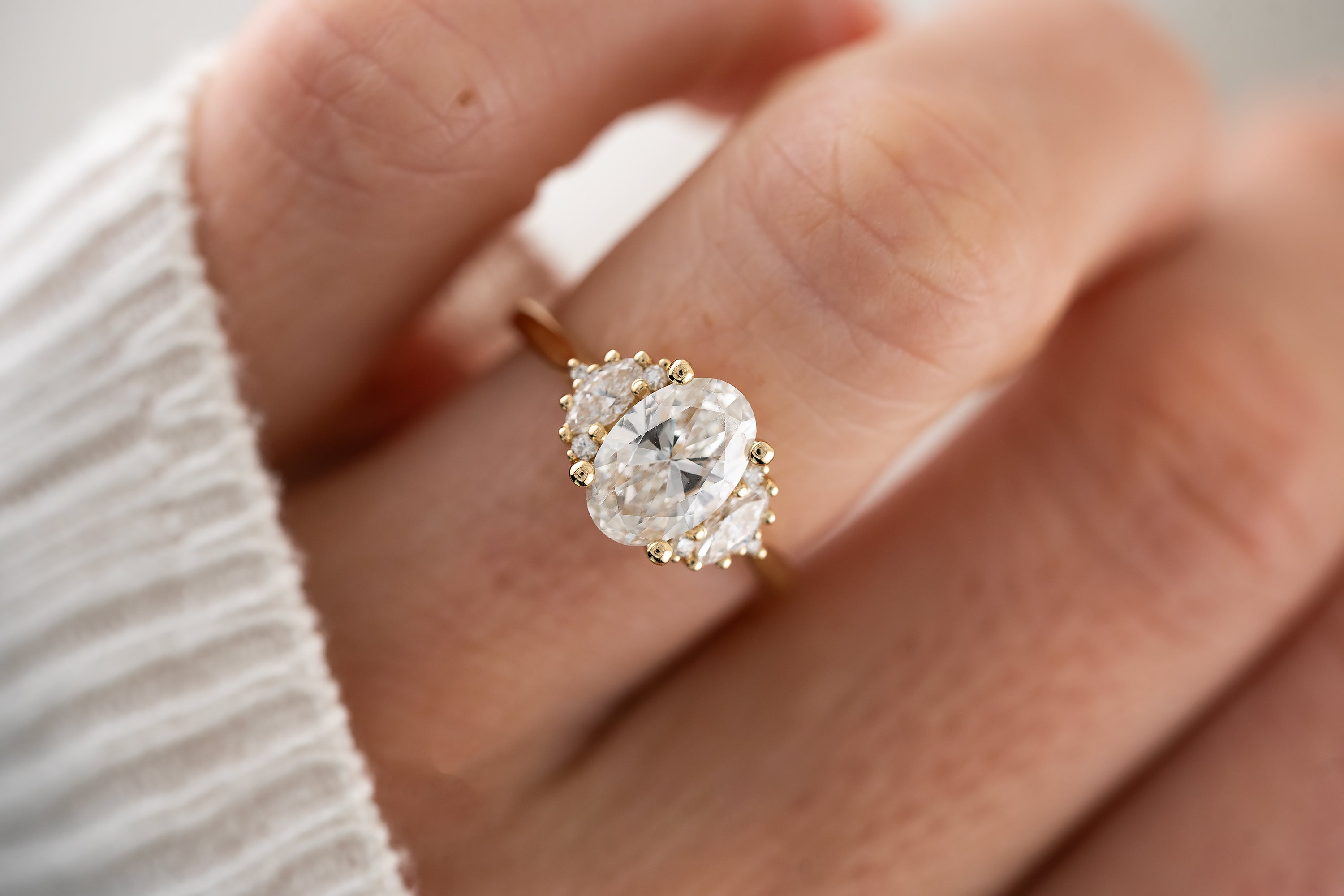 The Maren Ring | Oval Diamond - Lavender Creek Gems