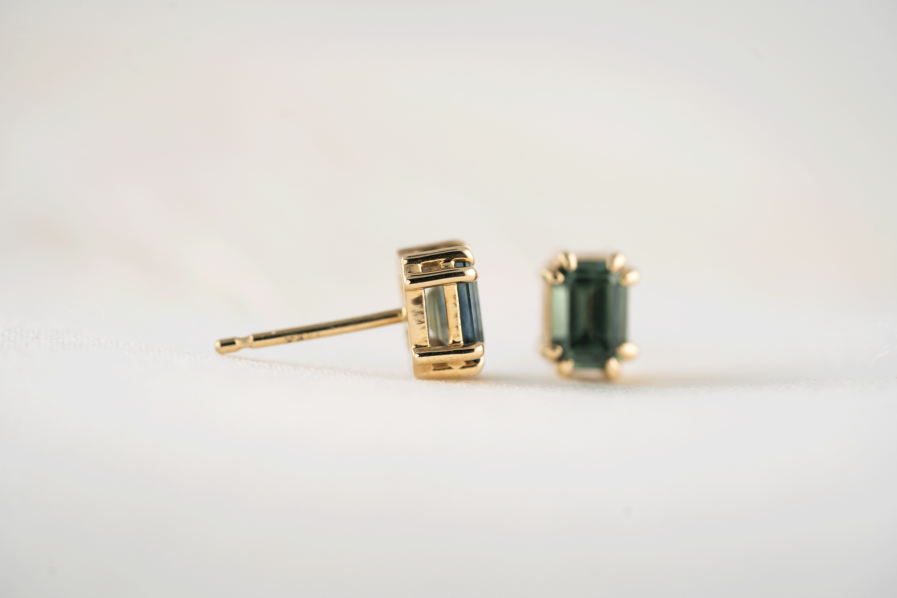Embrace Stud Earrings | Montana Sapphire - Lavender Creek Gems