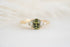 The Maeve Ring  - 0.95 CT Oval Green Sapphire - Lavender Creek Gems