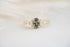 The Maeve Ring  - 1.2 CT Oval Steel Gray/Blue Green Sapphire - Lavender Creek Gems