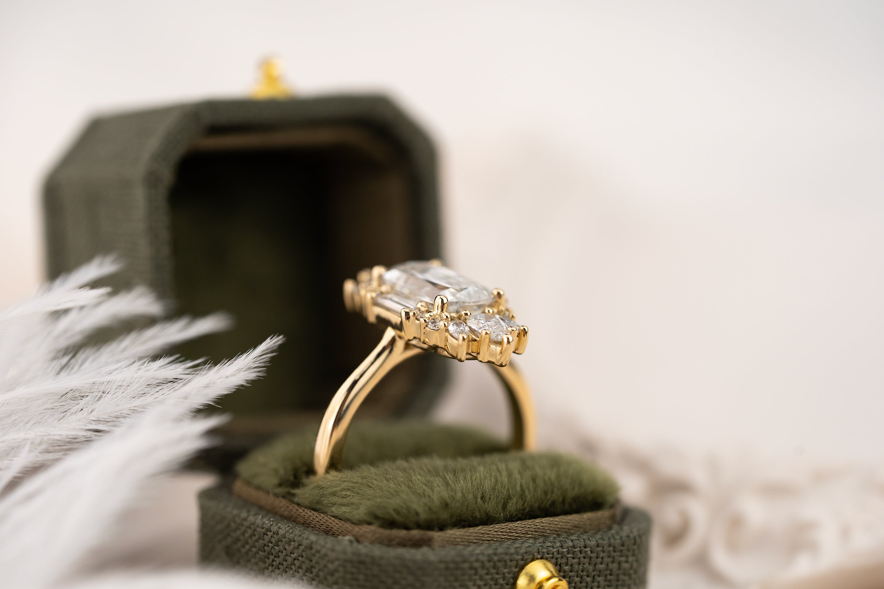 The Georgia Ring | 2 CT Crisscut Cushion Diamond - Lavender Creek Gems