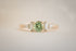 The Maeve 0.73 CT Round Green Sapphire Ring - Lavender Creek Gems