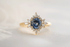 The Eyelet Ring | 1 CT Round Bicolor Sapphire - Lavender Creek Gems