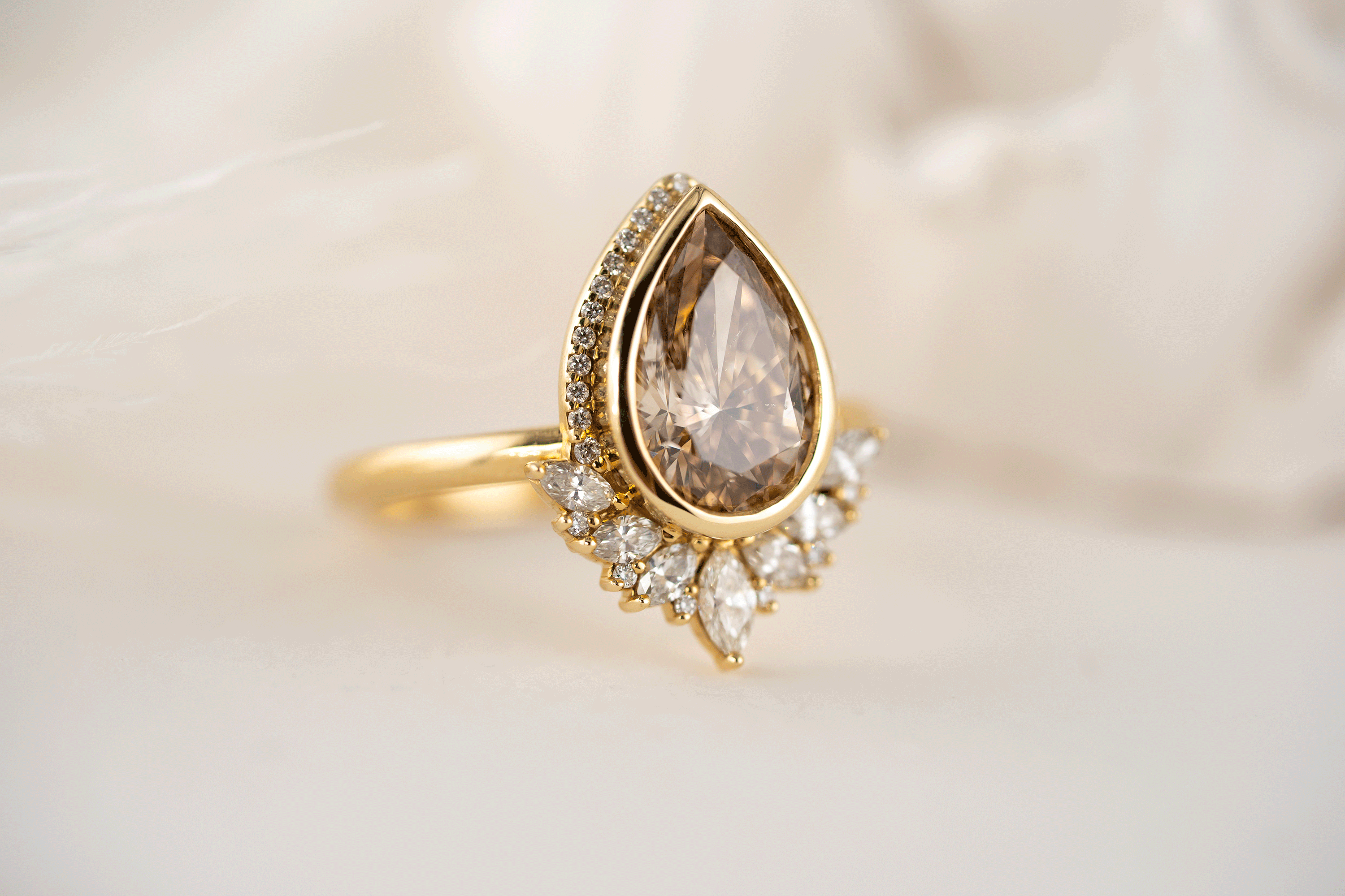 The Penelope Ring | 2 CT Cognac Diamond - Lavender Creek Gems