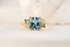 The Fleur Ring | 2.08 CT Radiant Aquamarine - Lavender Creek Gems