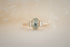 The Sura 0.98 CT Oval Mint Green Sapphire Ring - Lavender Creek Gems