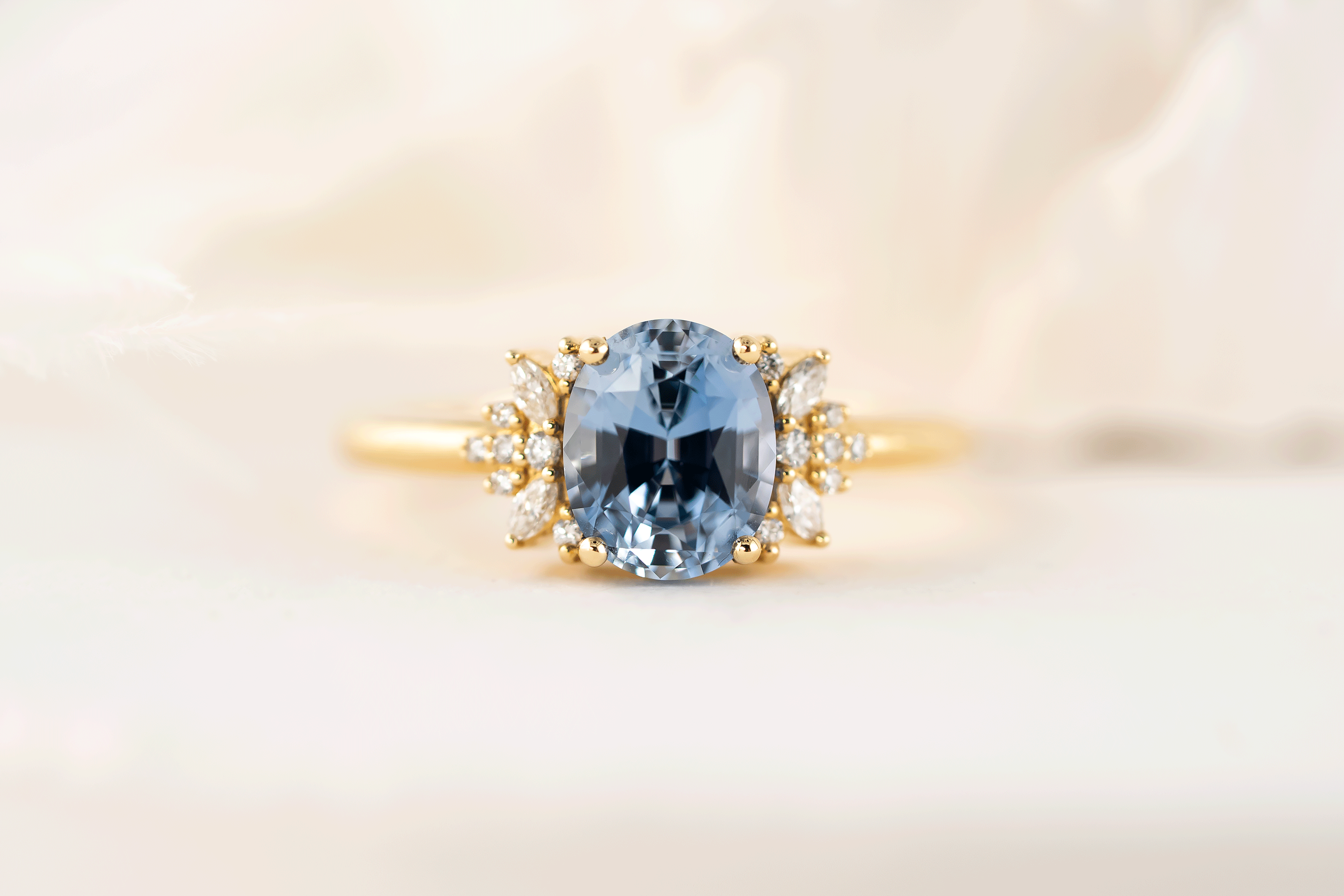 The Reverie Ring | 2.28 CT Oval Blue Sapphire - Lavender Creek Gems