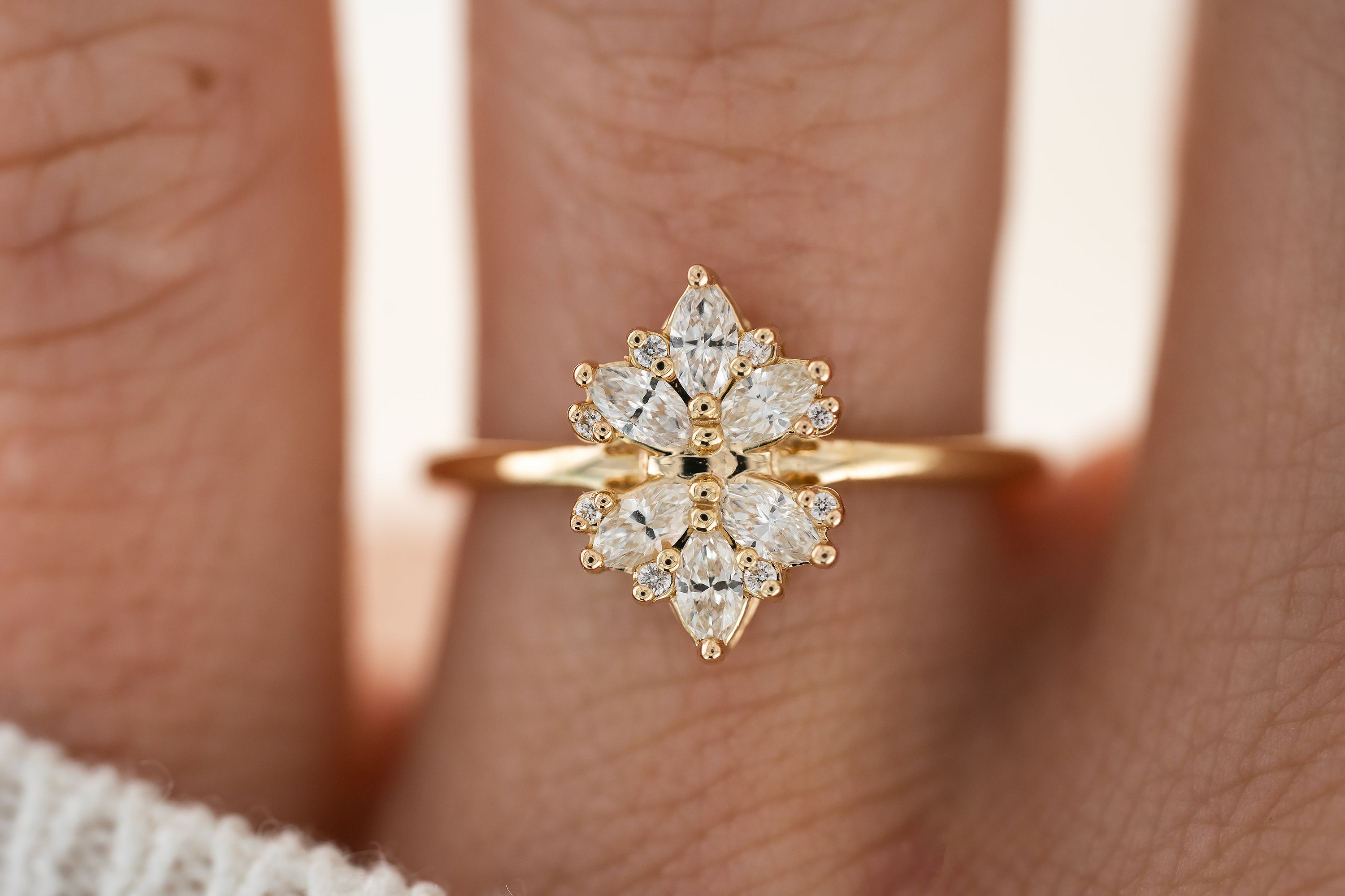 The Amaryllis Ring | Diamond - Lavender Creek Gems