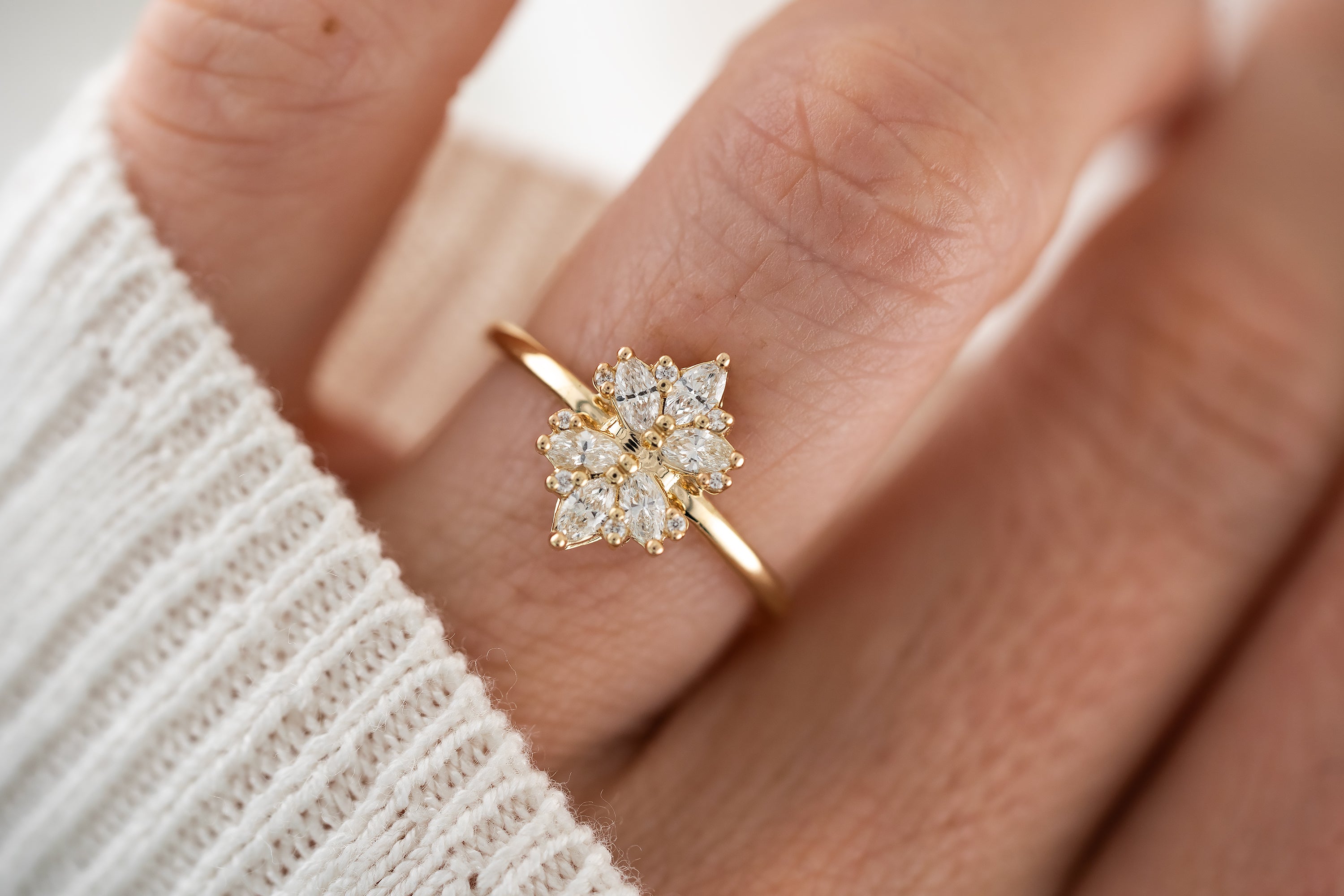 The Amaryllis Ring | Diamond - Lavender Creek Gems