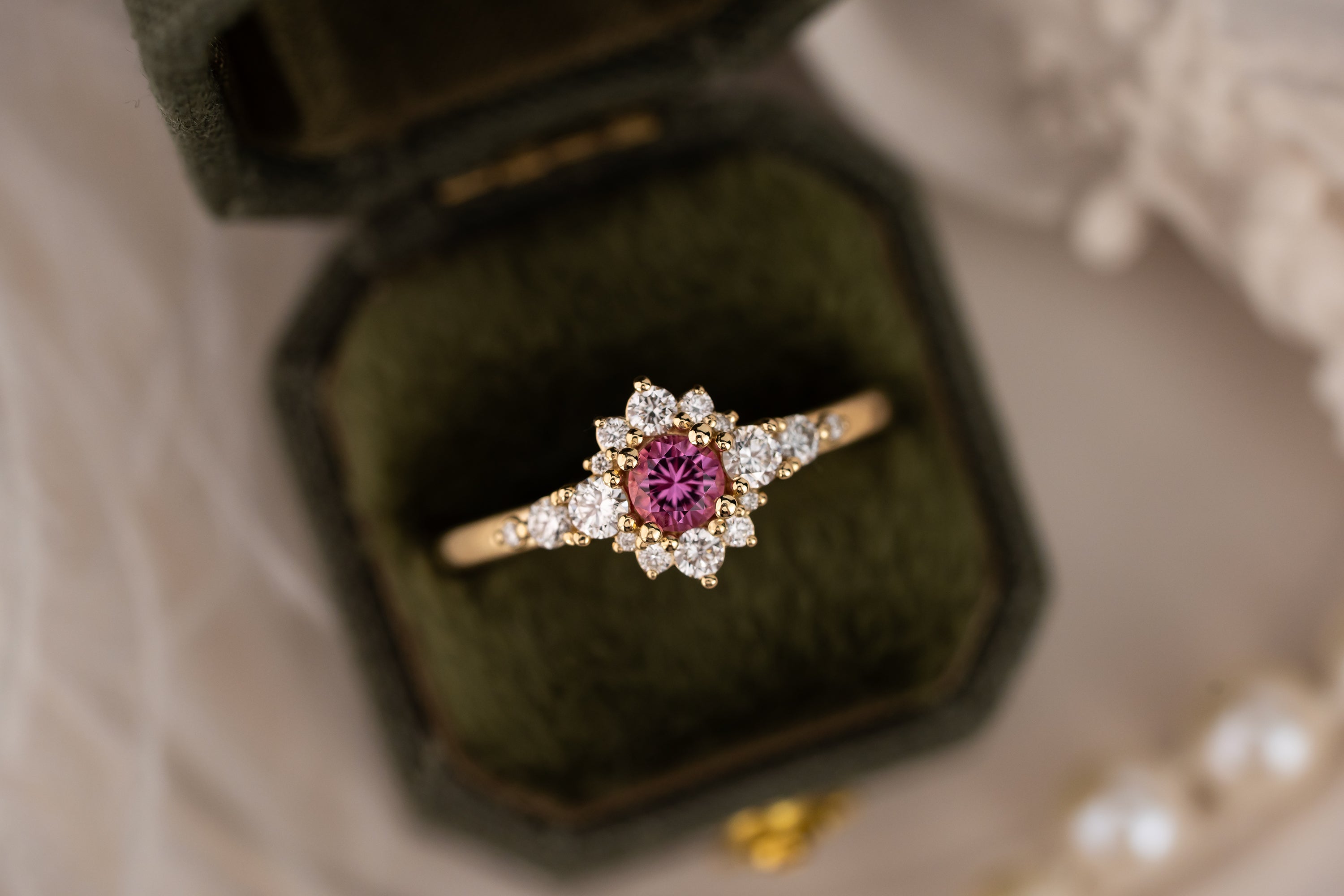 The Bloom Ring | Pink Sapphire - Lavender Creek Gems
