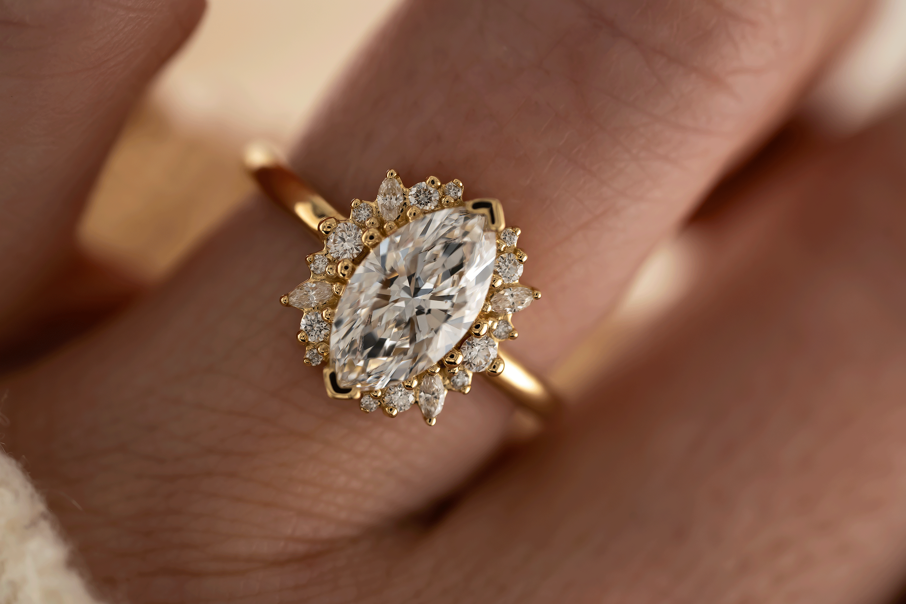 The Eleanor Ring | 1.5 CT Marquise Diamond | Ready to Ship - Lavender Creek Gems