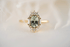 The Georgia Ring | 1.52 CT Oval Light Green Sapphire - Lavender Creek Gems