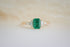 The Maeve 0.83 CT Emerald Cut Emerald Ring - Lavender Creek Gems