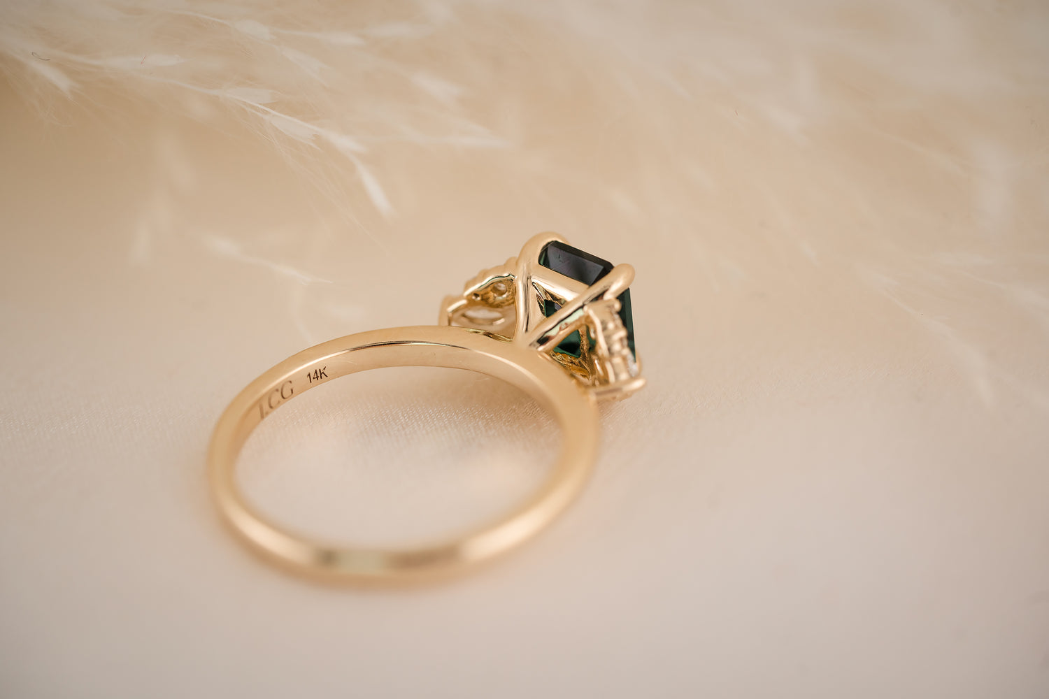 The Aya 1.56 CT Indicolite Ring - Lavender Creek Gems