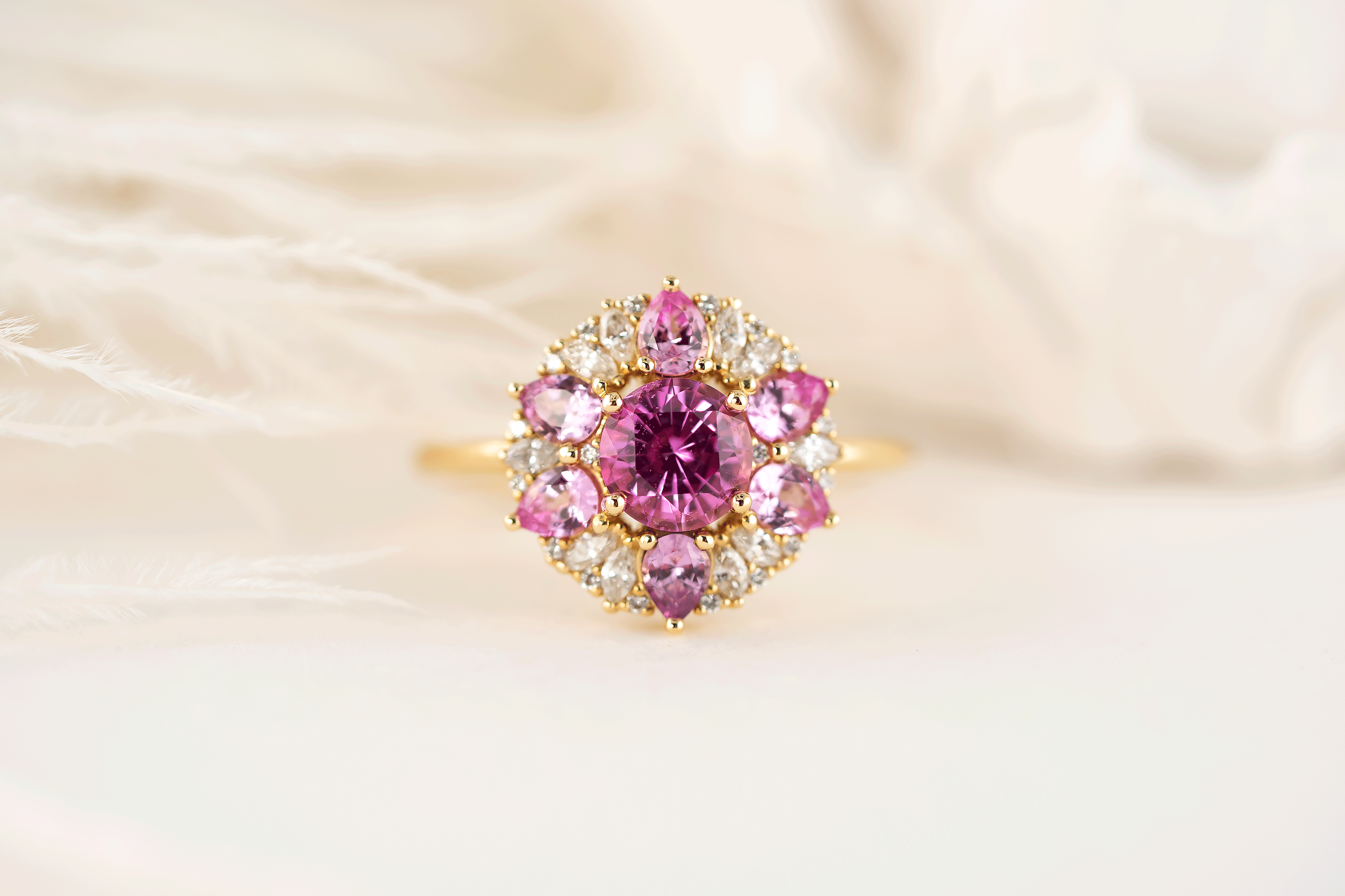 The Marigold Ring | Pink Sapphire