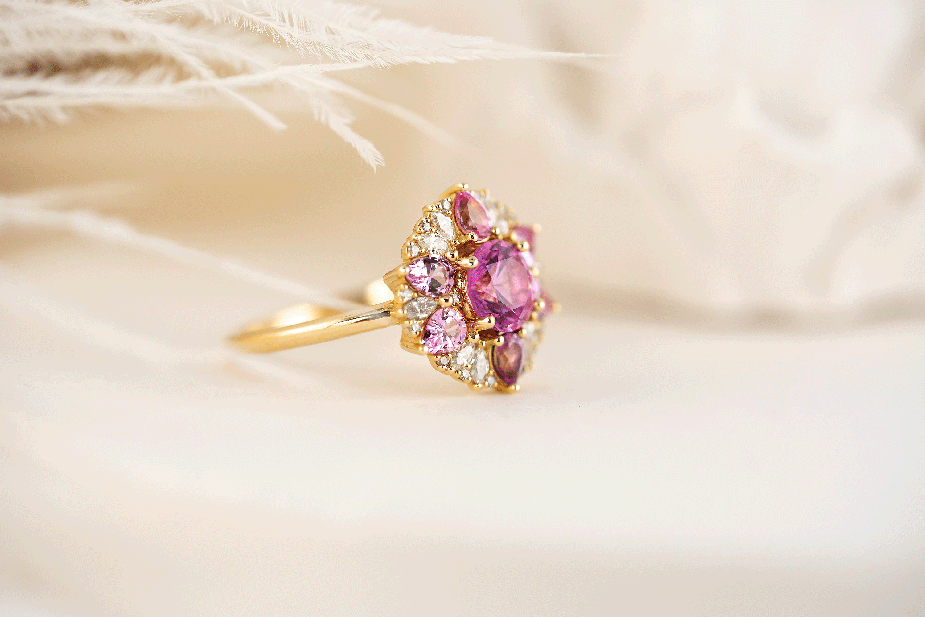 The Marigold Ring | Pink Sapphire