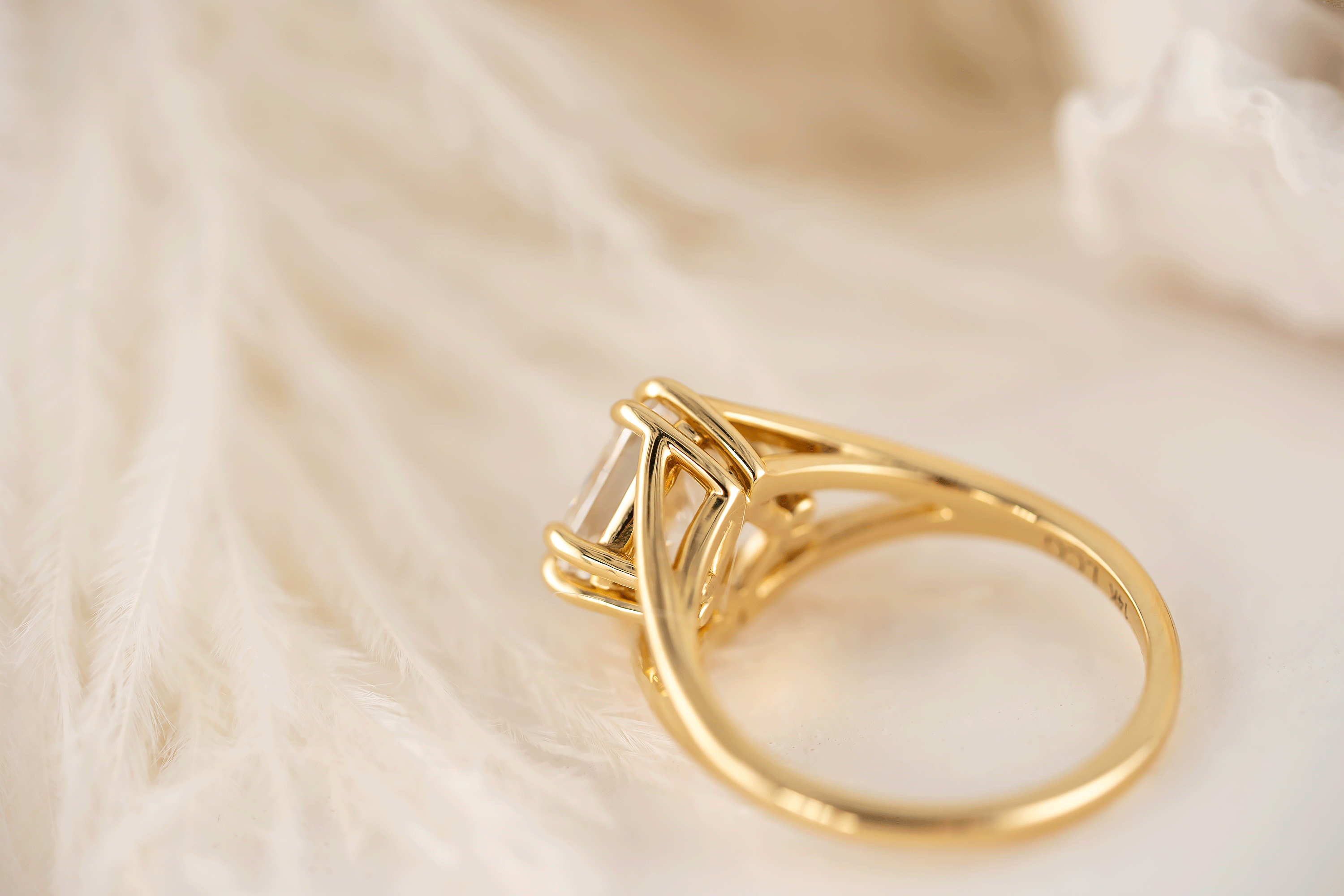 The Willow Ring | 2.93 CT Square Radiant Diamond - Lavender Creek Gems