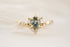 The Aurora Ring - 0.68 CT Pear Blue Montana Sapphire - Lavender Creek Gems
