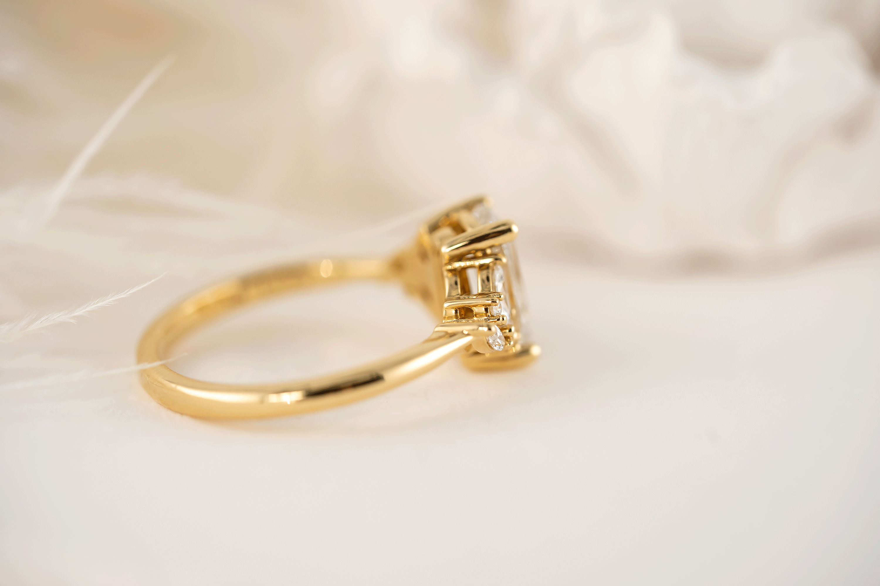 The Laurel Ring | 1.6 CT Crisscut Cushion Diamond