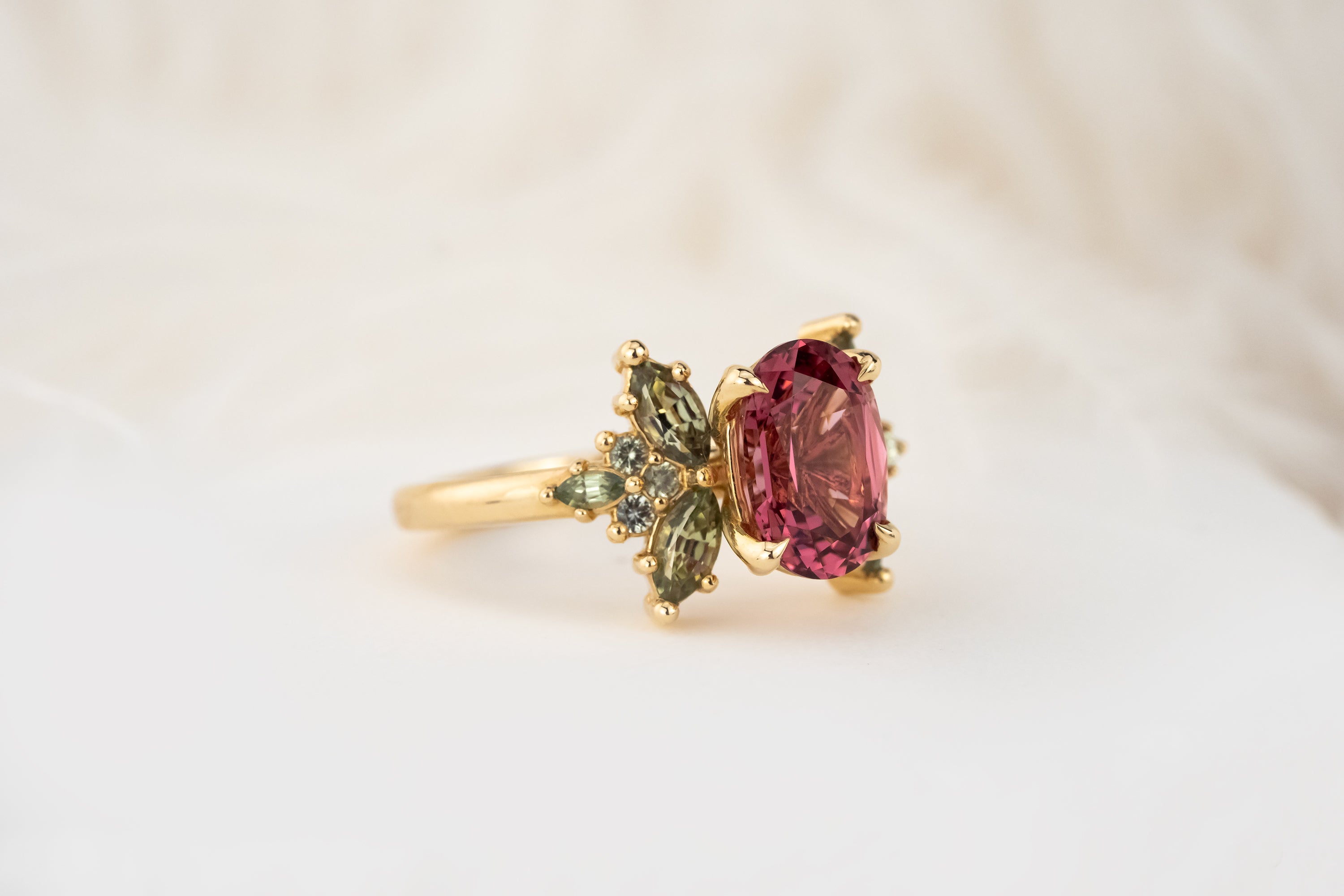 The Veraine Ring | 2.26 Oval Rose Spinel - Lavender Creek Gems