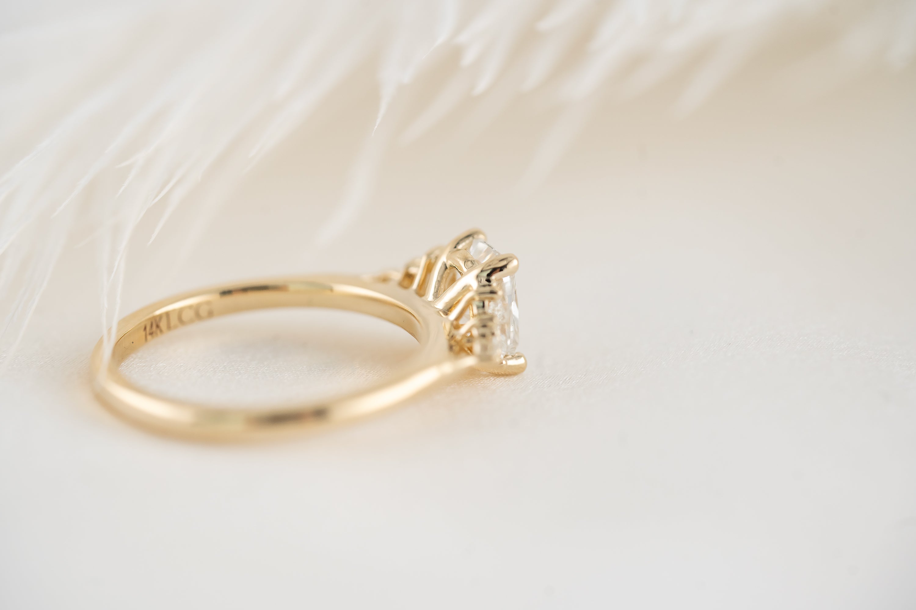 The Maeve Ring | Elongated Cushion Diamond - Lavender Creek Gems