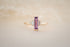 The Mira 0.86 CT Purple Baguette Sapphire Ring - Lavender Creek Gems